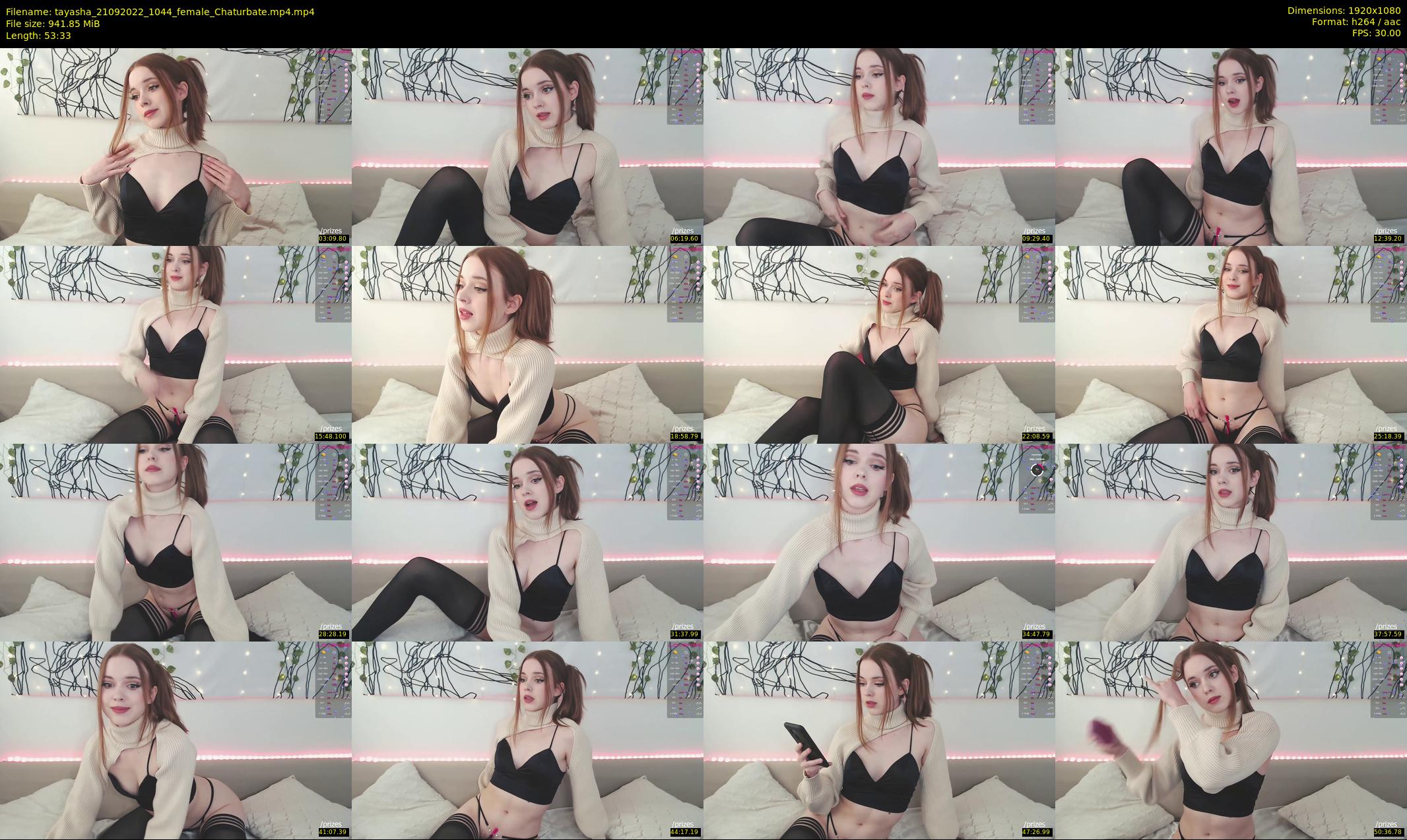 tayasha — 54 minute Chaturbate female cam show recording, 1080p, Sep 21, 2022