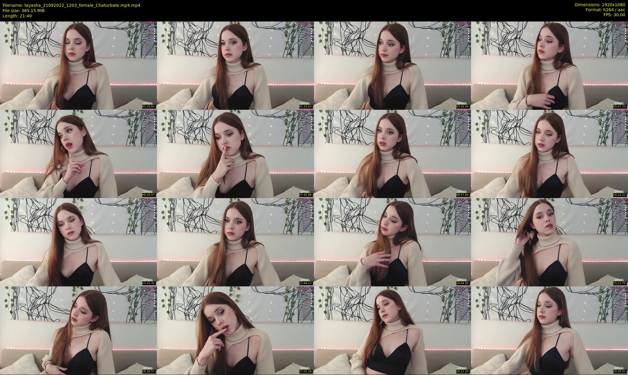 tayasha — 22 minute Chaturbate female cam show recording, 1080p, Sep 21, 2022