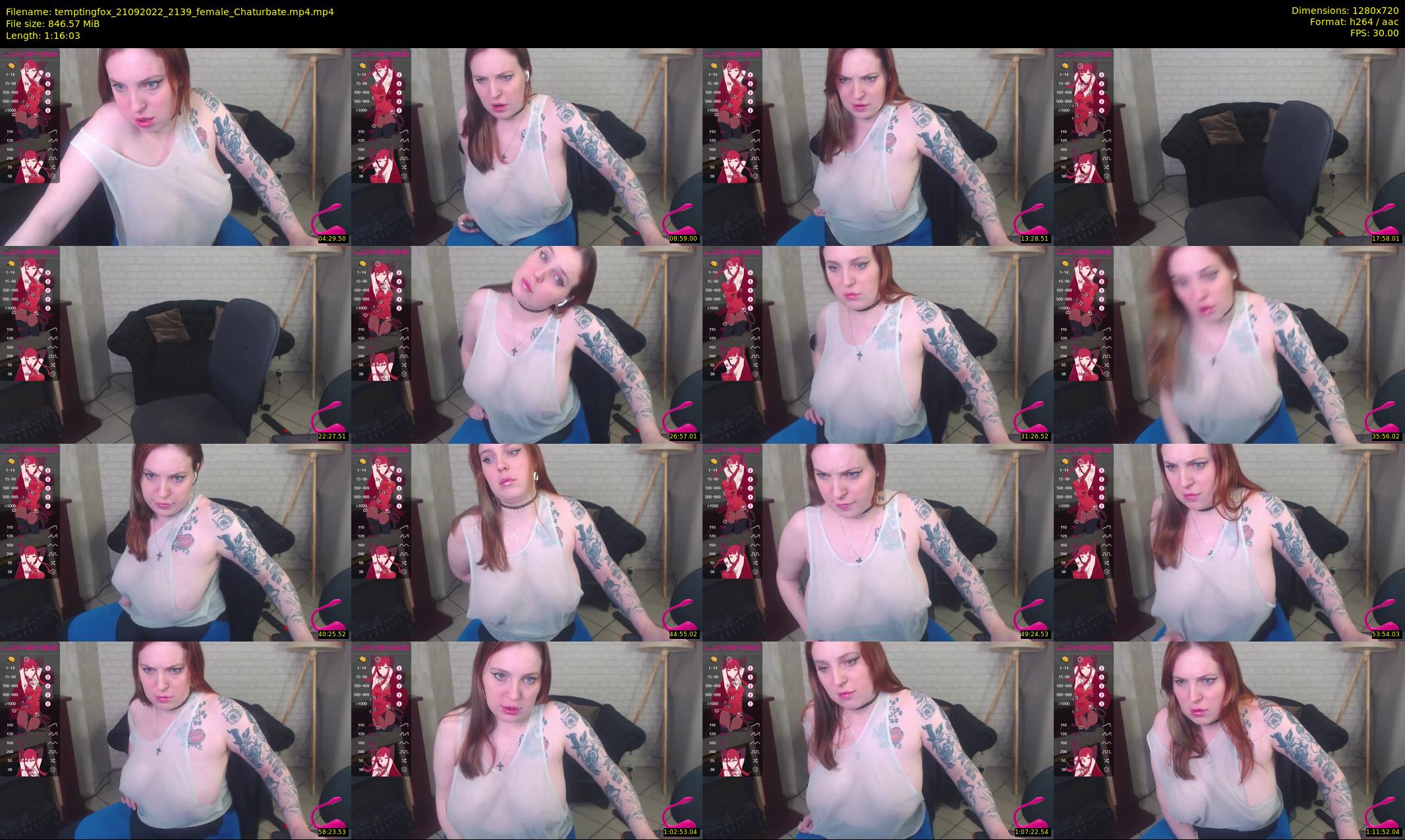 temptingfox — 77 minute Chaturbate female cam show recording, 720p, Sep 21, 2022