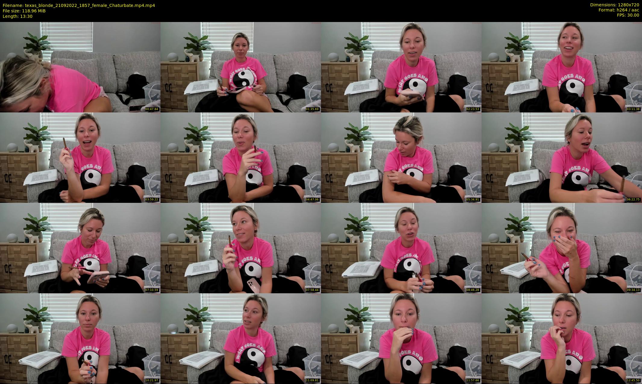 texas_blonde — 14 minute Chaturbate female cam show recording, 720p, Sep 21, 2022