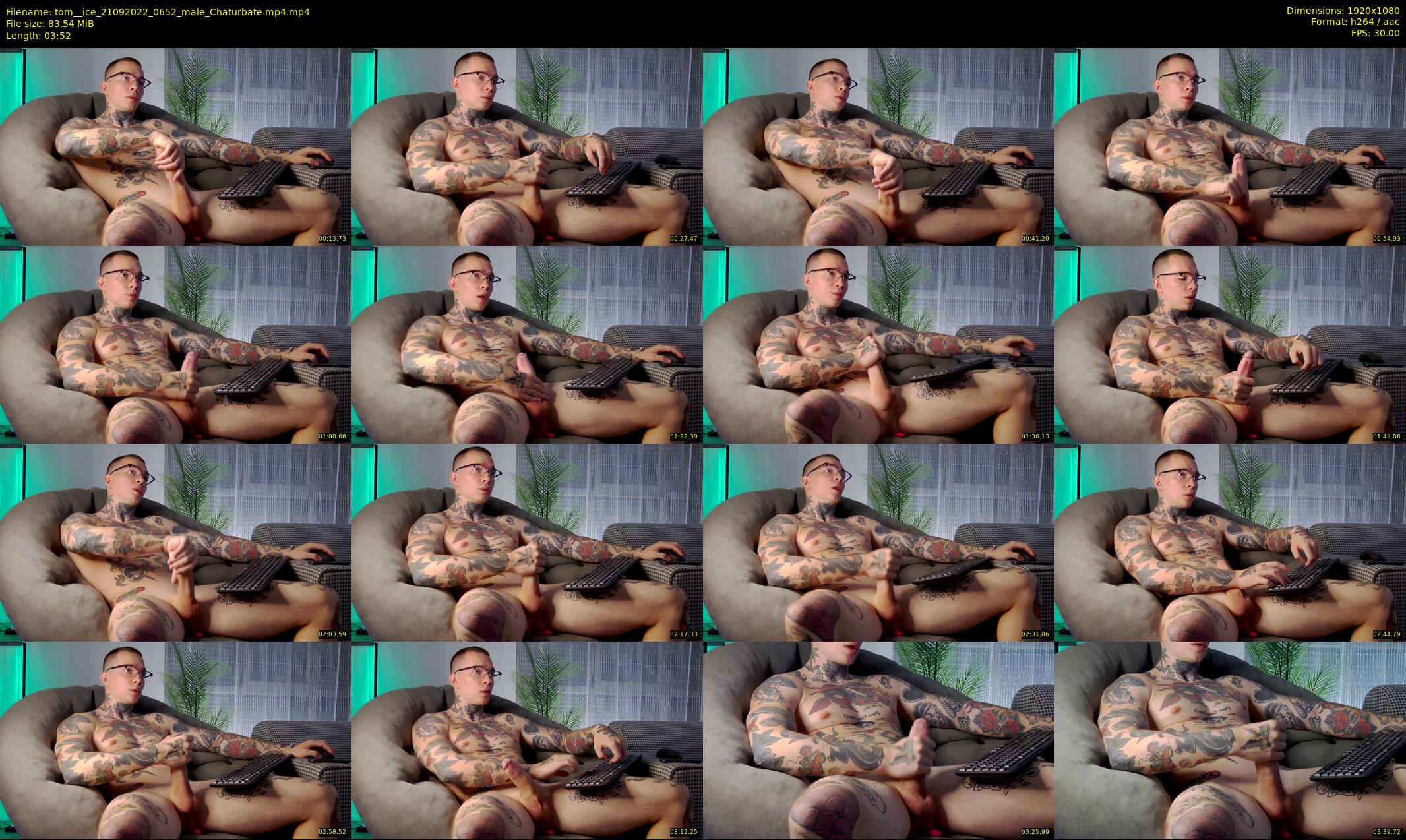 tom__ice — 4 minute Chaturbate male cam show recording, 1080p, Sep 21, 2022