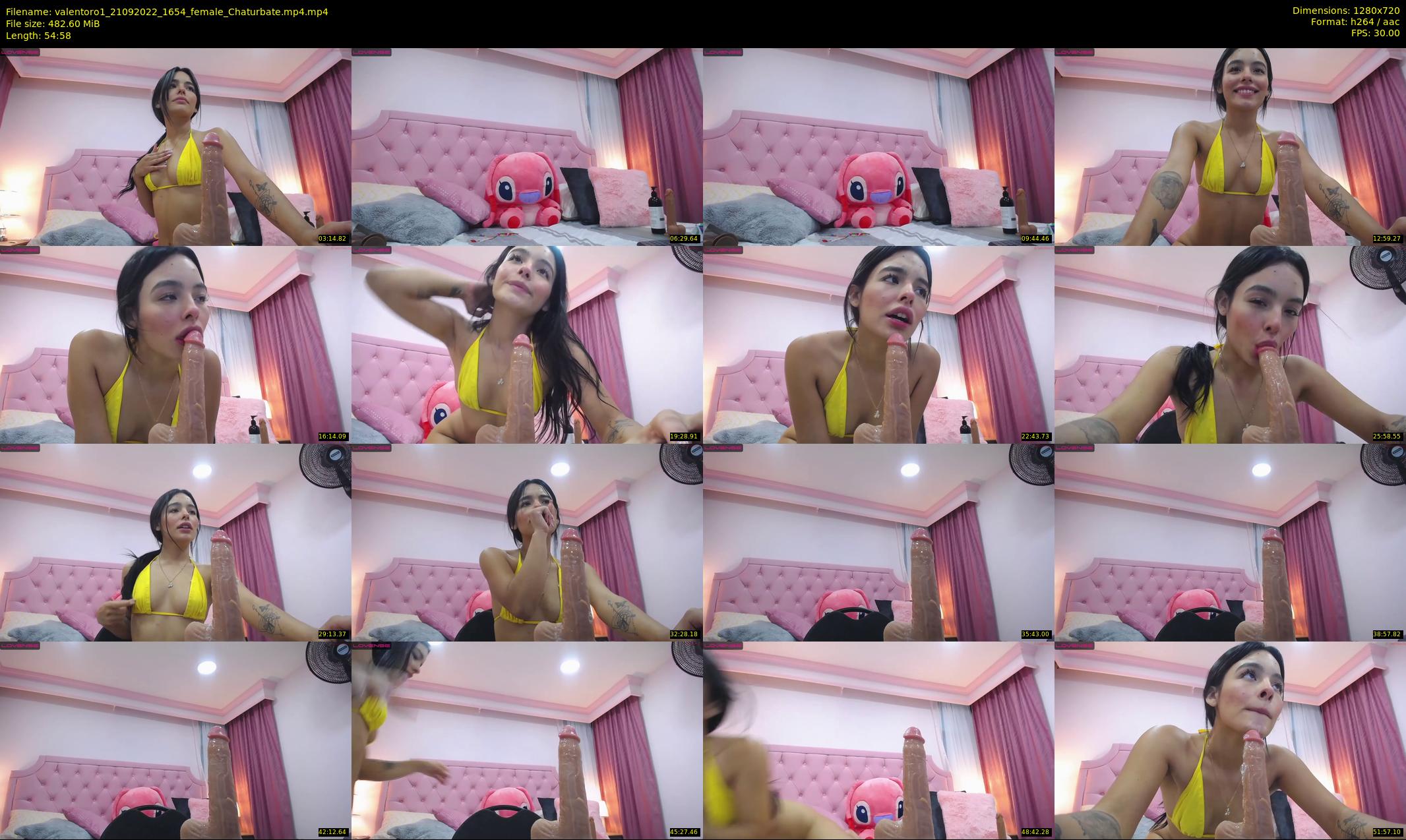 valentoro1 — 55 minute Chaturbate female cam show recording, 720p, Sep 21, 2022