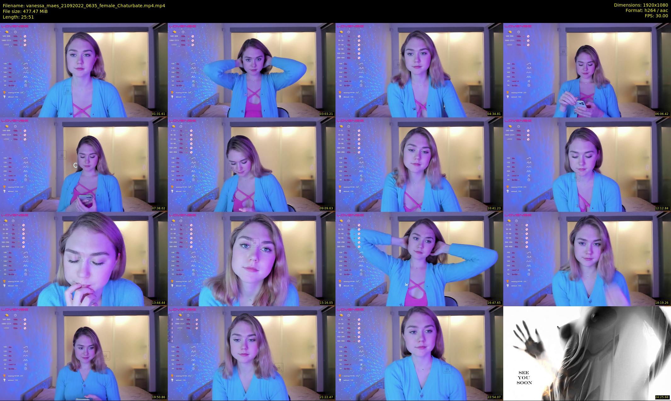 vanessa_maes — 26 minute Chaturbate female cam show recording, 1080p, Sep 21, 2022