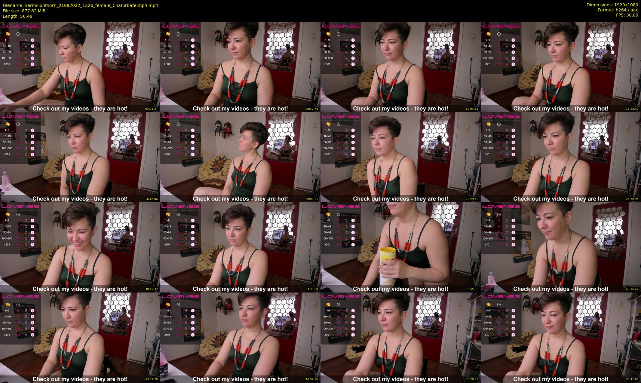 vermilionthorn — 57 minute Chaturbate female cam show recording, 1080p, Sep 21, 2022