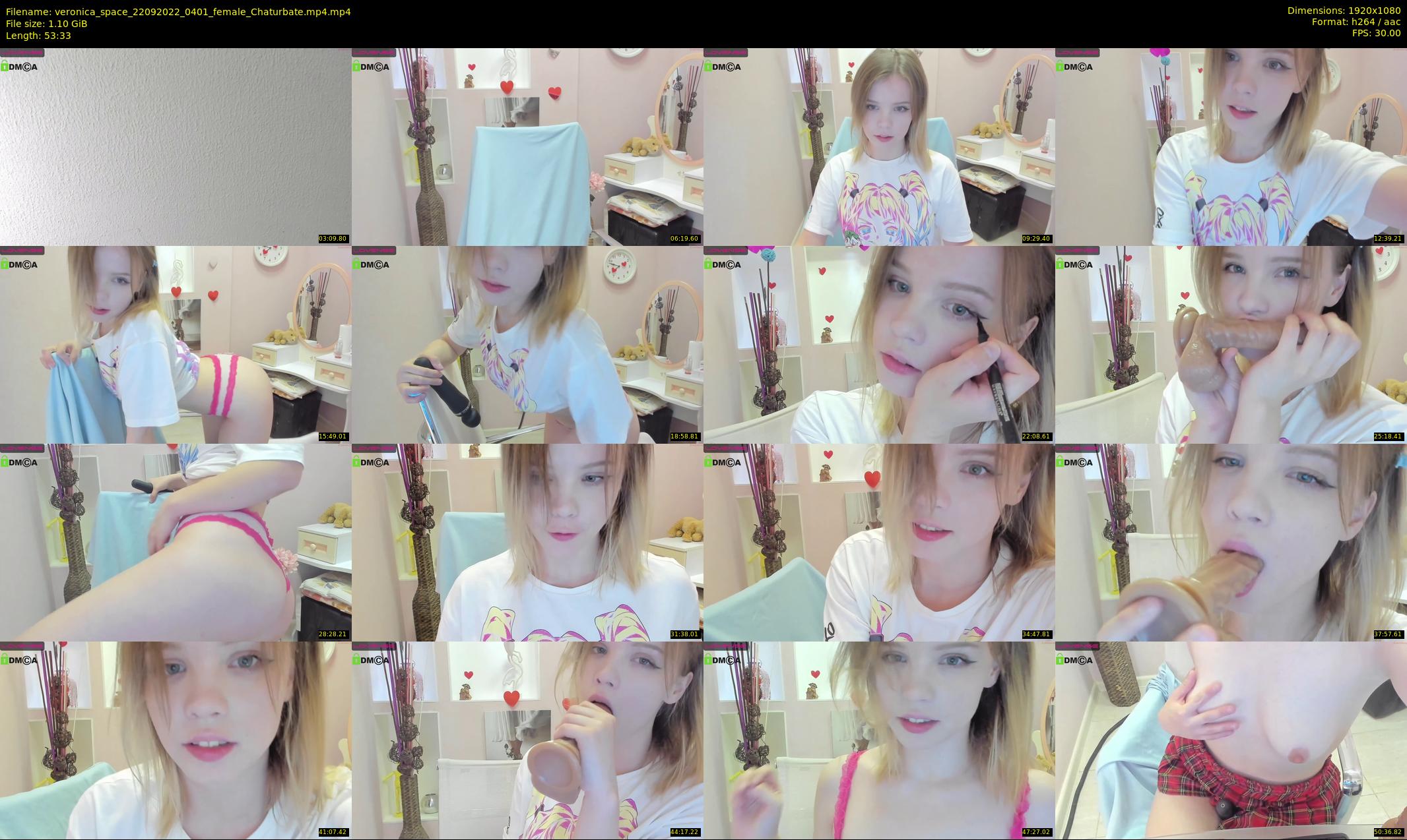 veronica_space — 54 minute Chaturbate female cam show recording, 1080p, Sep 22, 2022