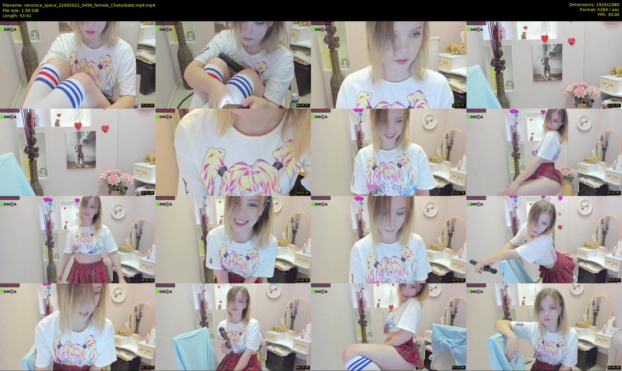 veronica_space — 54 minute Chaturbate female cam show recording, 1080p, Sep 22, 2022