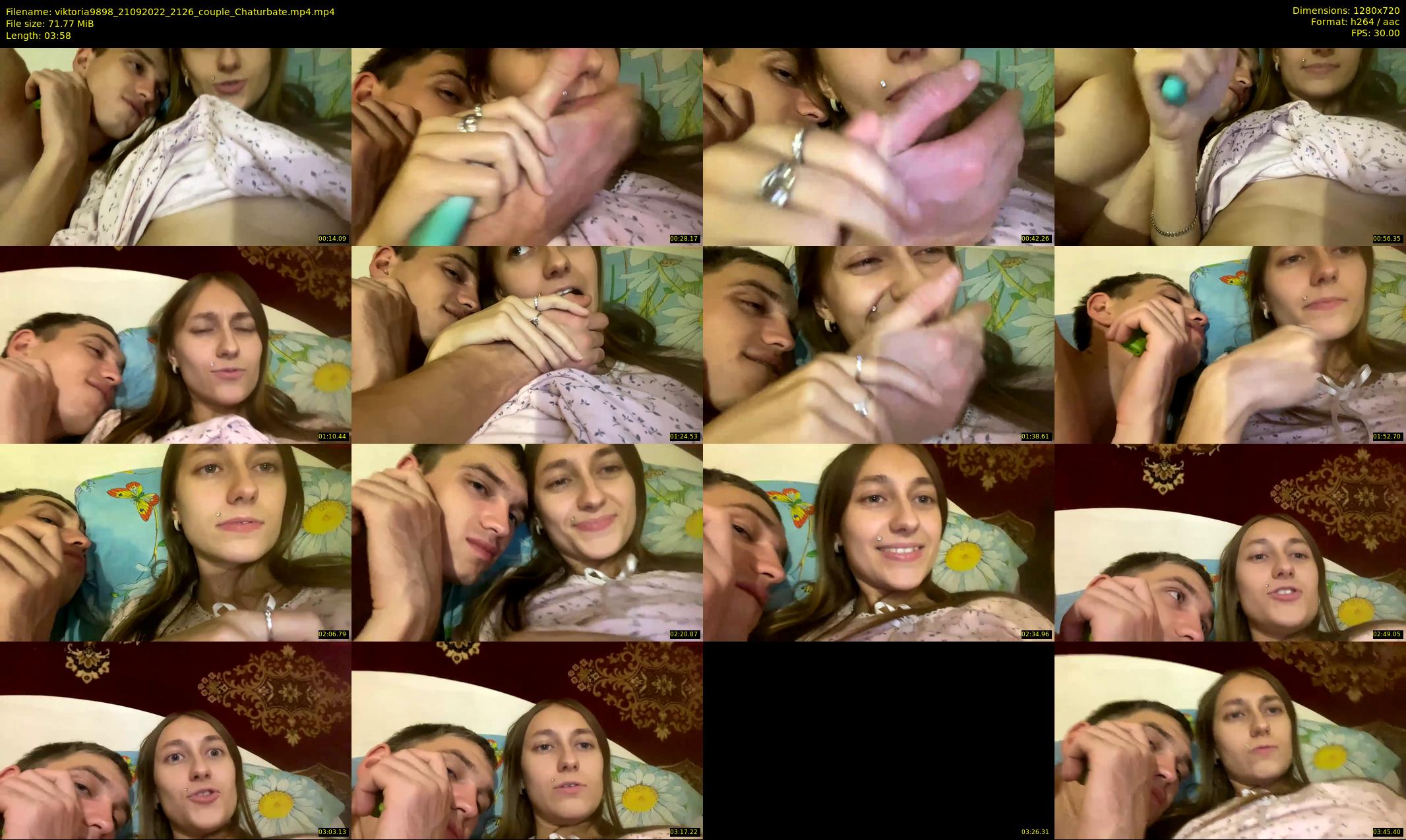 viktoria9898 — 4 minute Chaturbate couple cam show recording, 720p, Sep 21, 2022