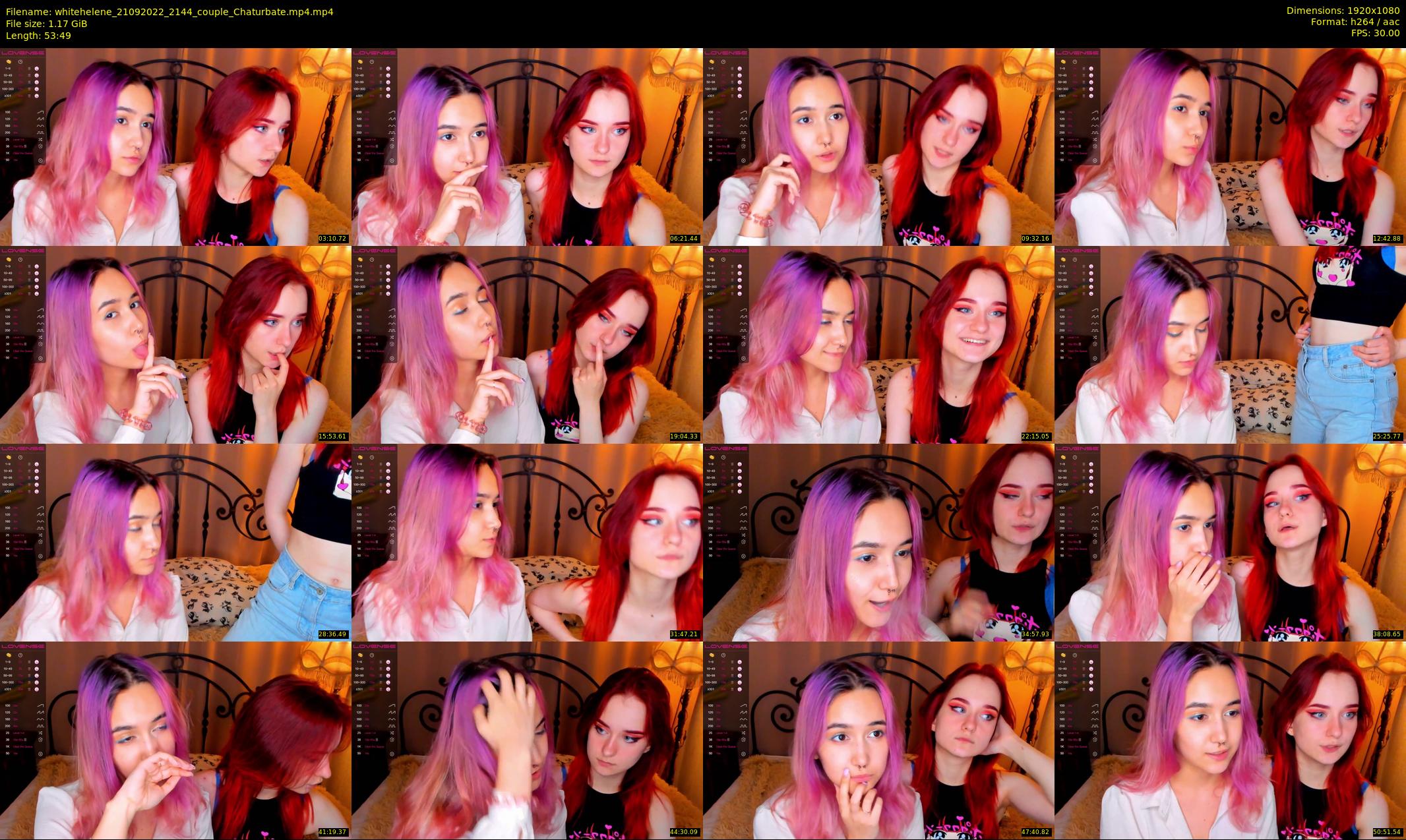 whitehelene — 54 minute Chaturbate female cam show recording, 1080p, Sep 21, 2022