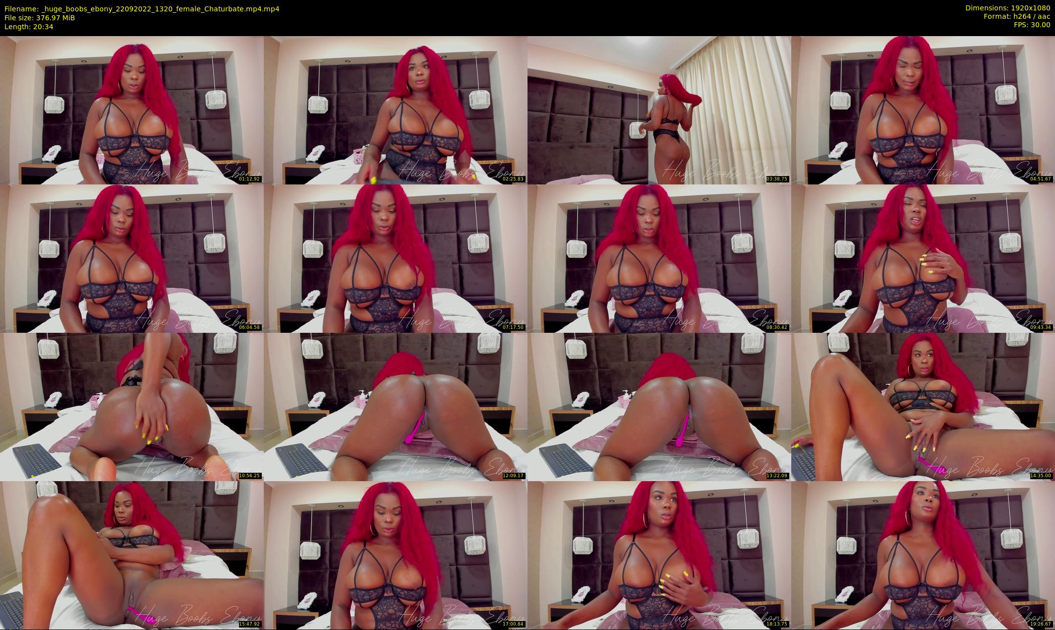 _huge_boobs_ebony — 21 minute Chaturbate female cam show recording, 1080p, Sep 22, 2022