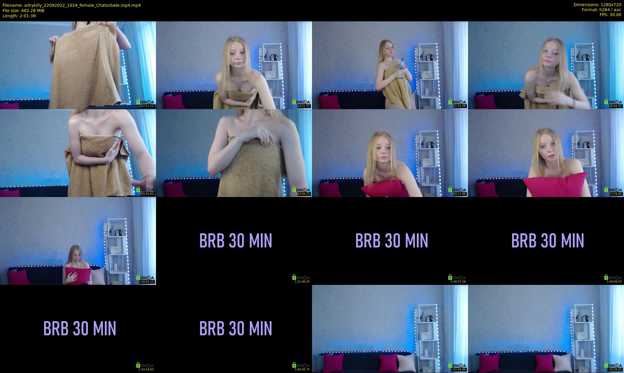 adrykilly — 122 minute Chaturbate female cam show recording, 720p, Sep 22, 2022