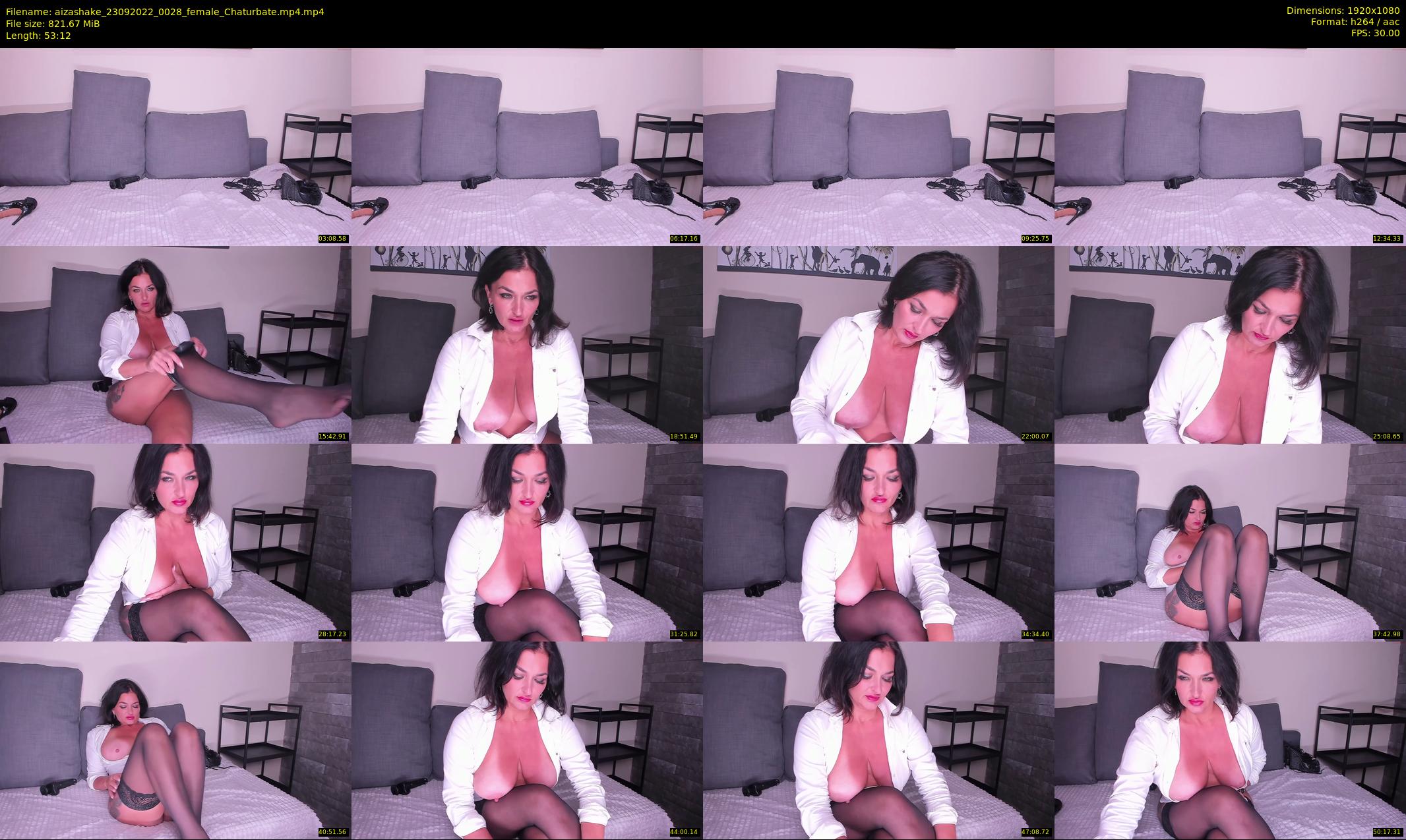 aizashake — 54 minute Chaturbate female cam show recording, 1080p, Sep 23, 2022
