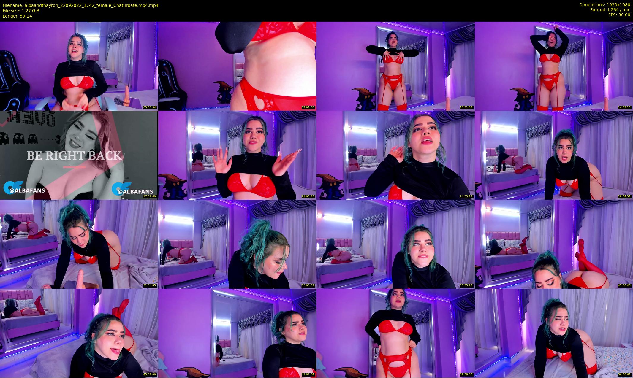 albaandthayron — 60 minute Chaturbate couple cam show recording, 1080p, Sep 22, 2022