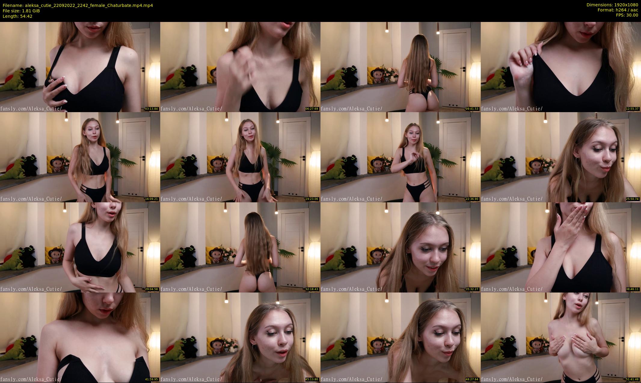 aleksa_cutie — 55 minute Chaturbate female cam show recording, 1080p, Sep 22, 2022