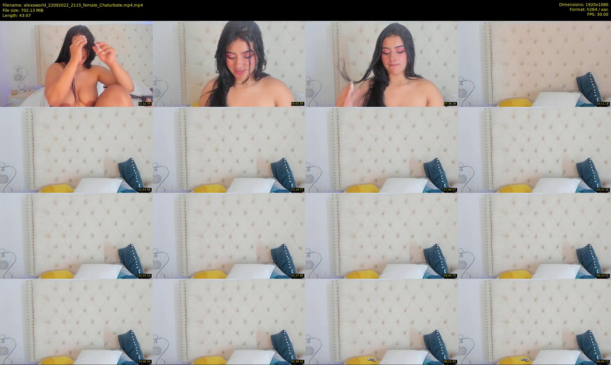 alexaworld — 44 minute Chaturbate female cam show recording, 1080p, Sep 22, 2022