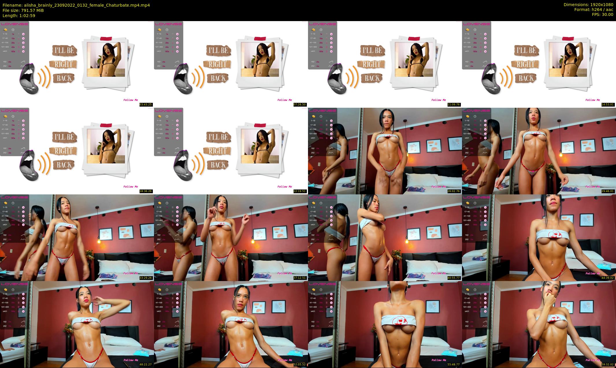 alisha_brainly — 63 minute Chaturbate female cam show recording, 1080p, Sep 23, 2022