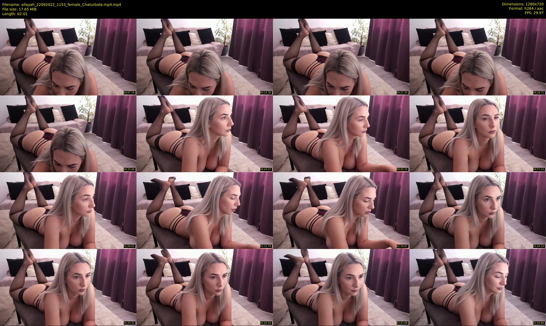 allayah — 3 minute Chaturbate female cam show recording, 720p, Sep 22, 2022