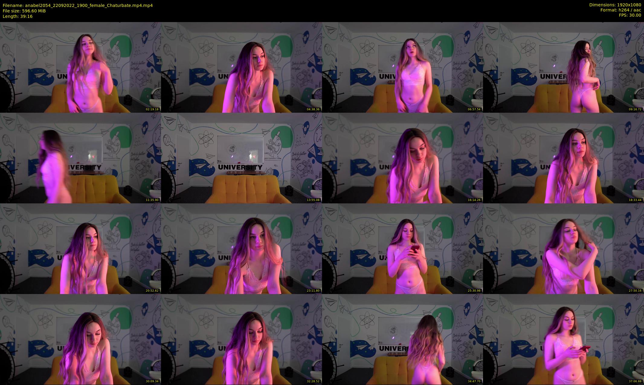 anabel2054 — 40 minute Chaturbate female cam show recording, 1080p, Sep 22, 2022