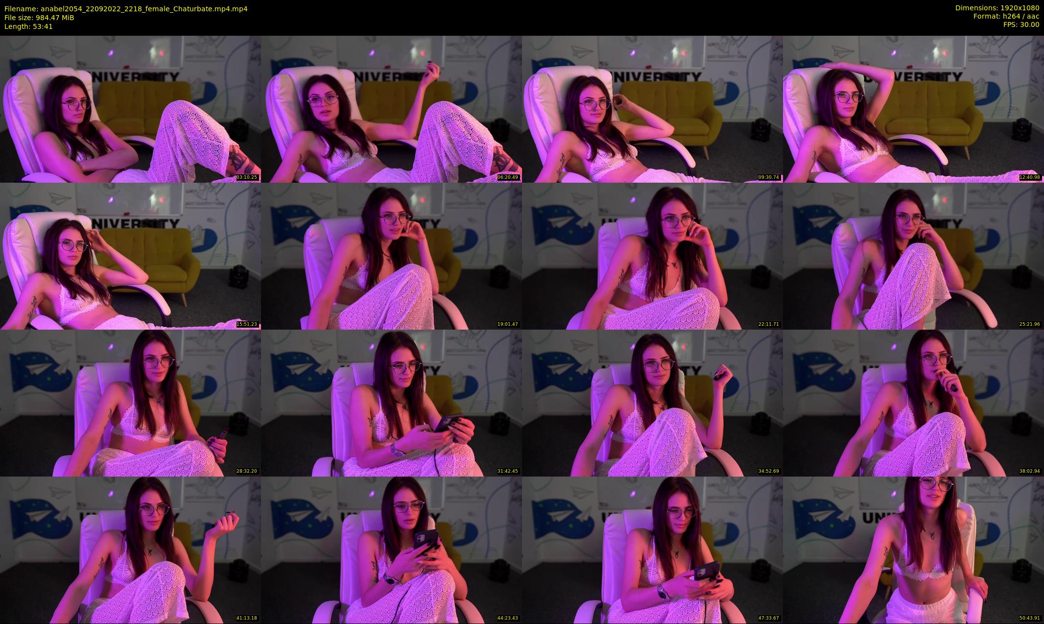 anabel2054 — 54 minute Chaturbate female cam show recording, 1080p, Sep 22, 2022