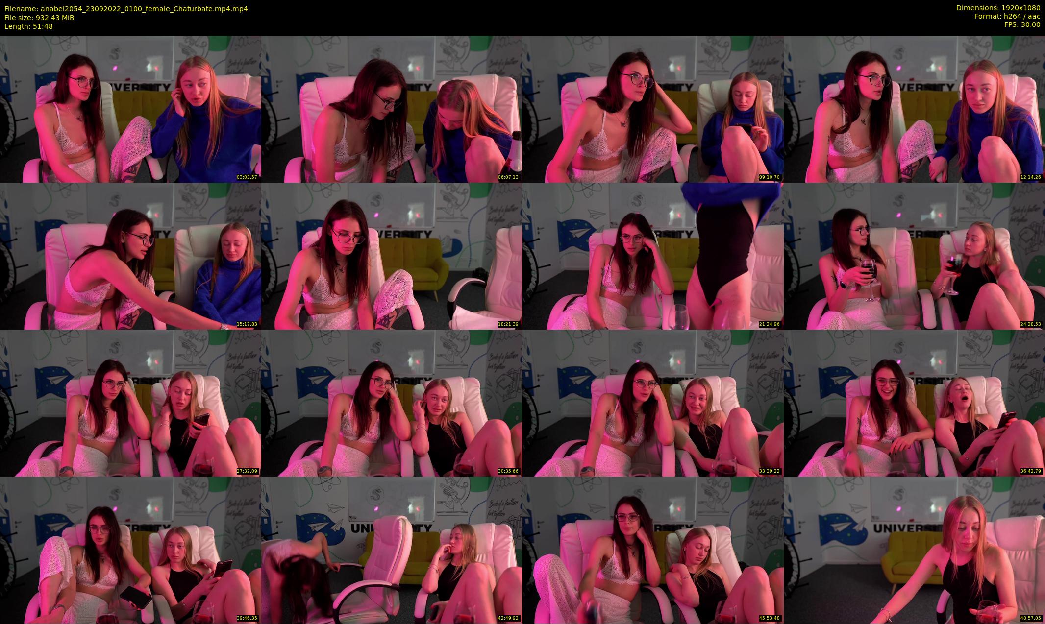anabel2054 — 52 minute Chaturbate female cam show recording, 1080p, Sep 23, 2022