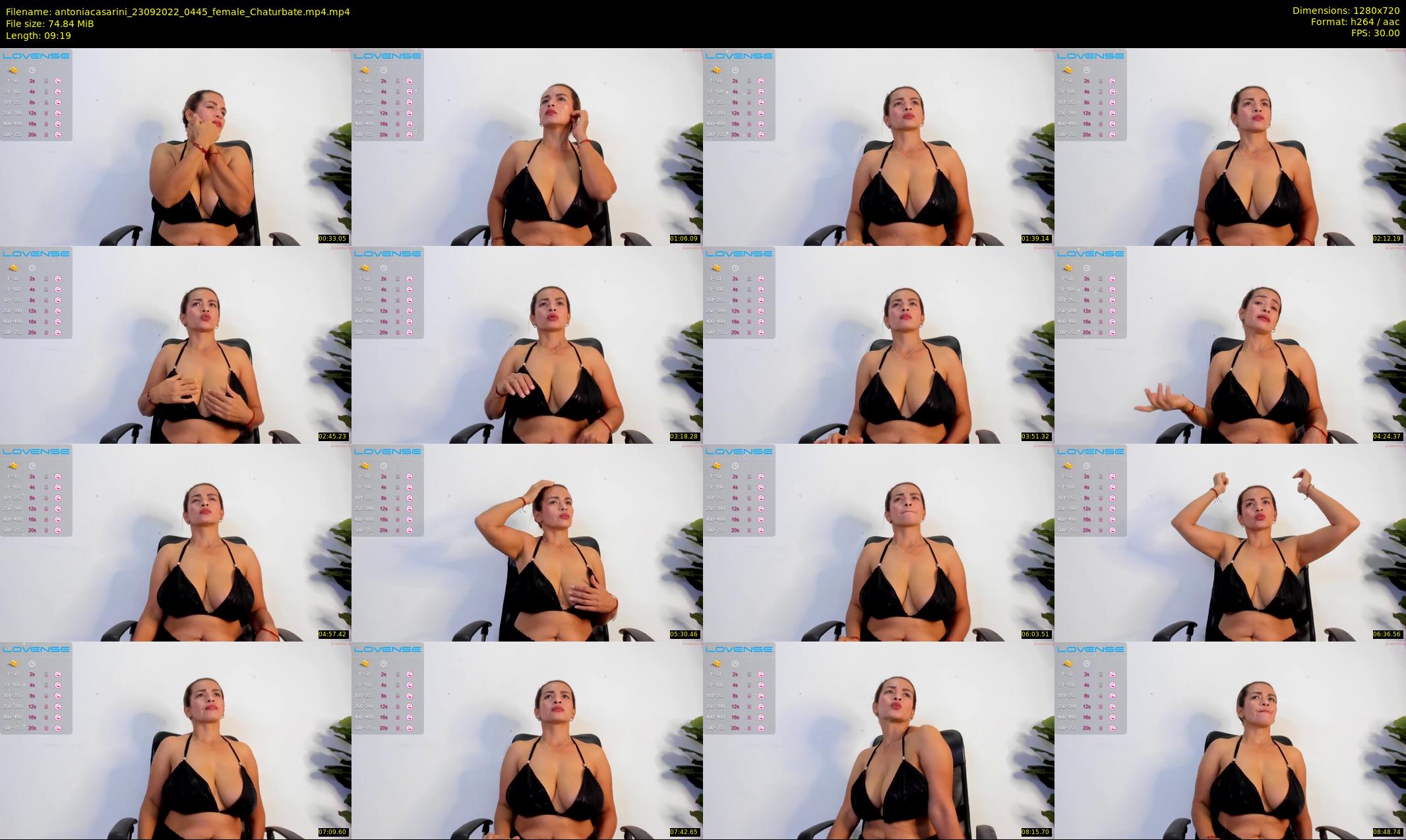 antoniacasarini — 10 minute Chaturbate female cam show recording, 720p, Sep 23, 2022