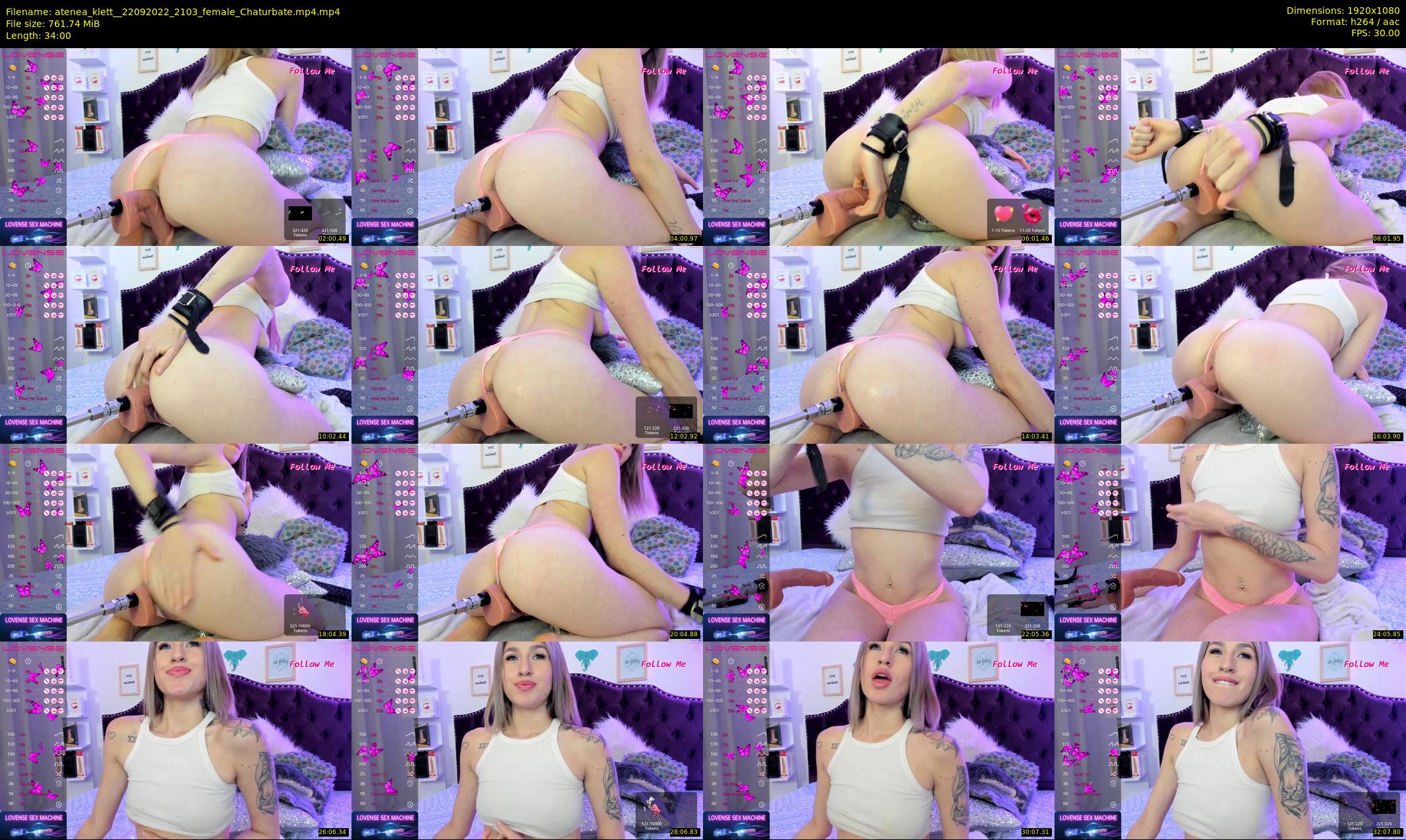atenea_klett_ — 34 minute Chaturbate female cam show recording, 1080p, Sep 22, 2022