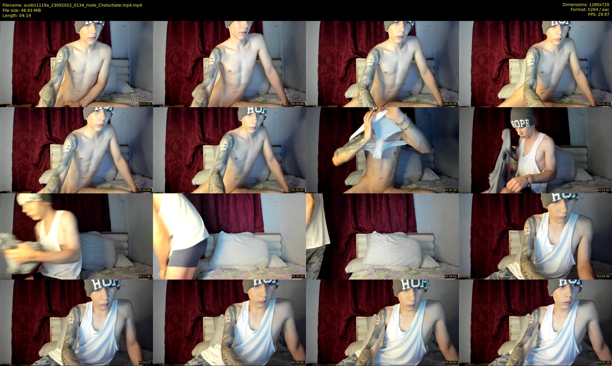 austin1119a — 5 minute Chaturbate male cam show recording, 720p, Sep 23, 2022