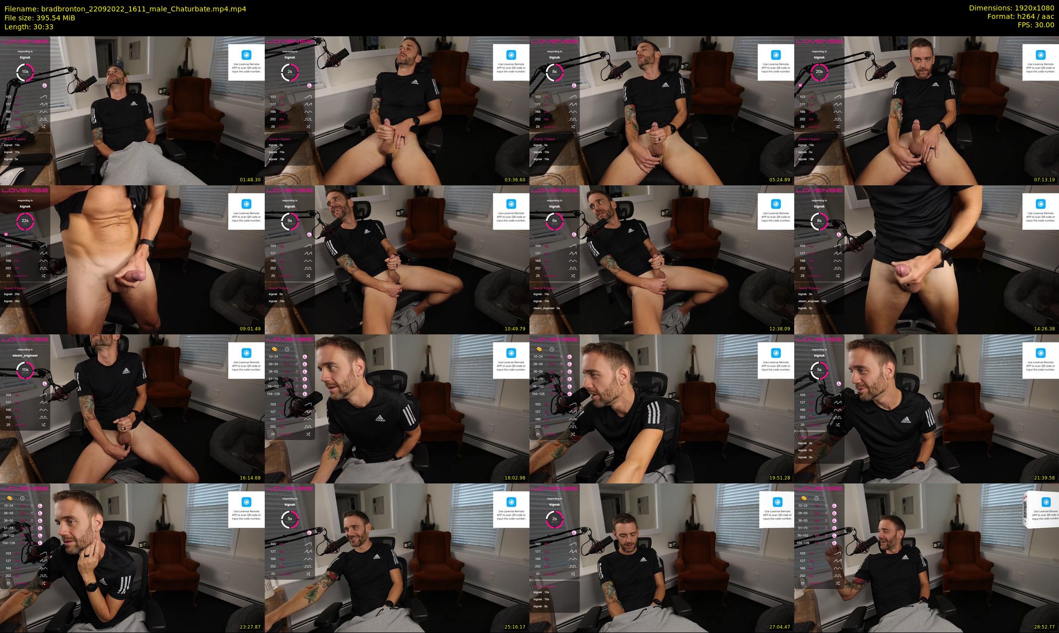 bradbronton — 31 minute Chaturbate male cam show recording, 1080p, Sep 22, 2022