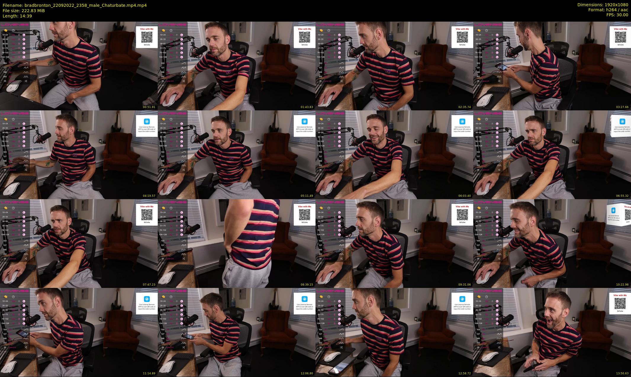 bradbronton — 15 minute Chaturbate male cam show recording, 1080p, Sep 22, 2022