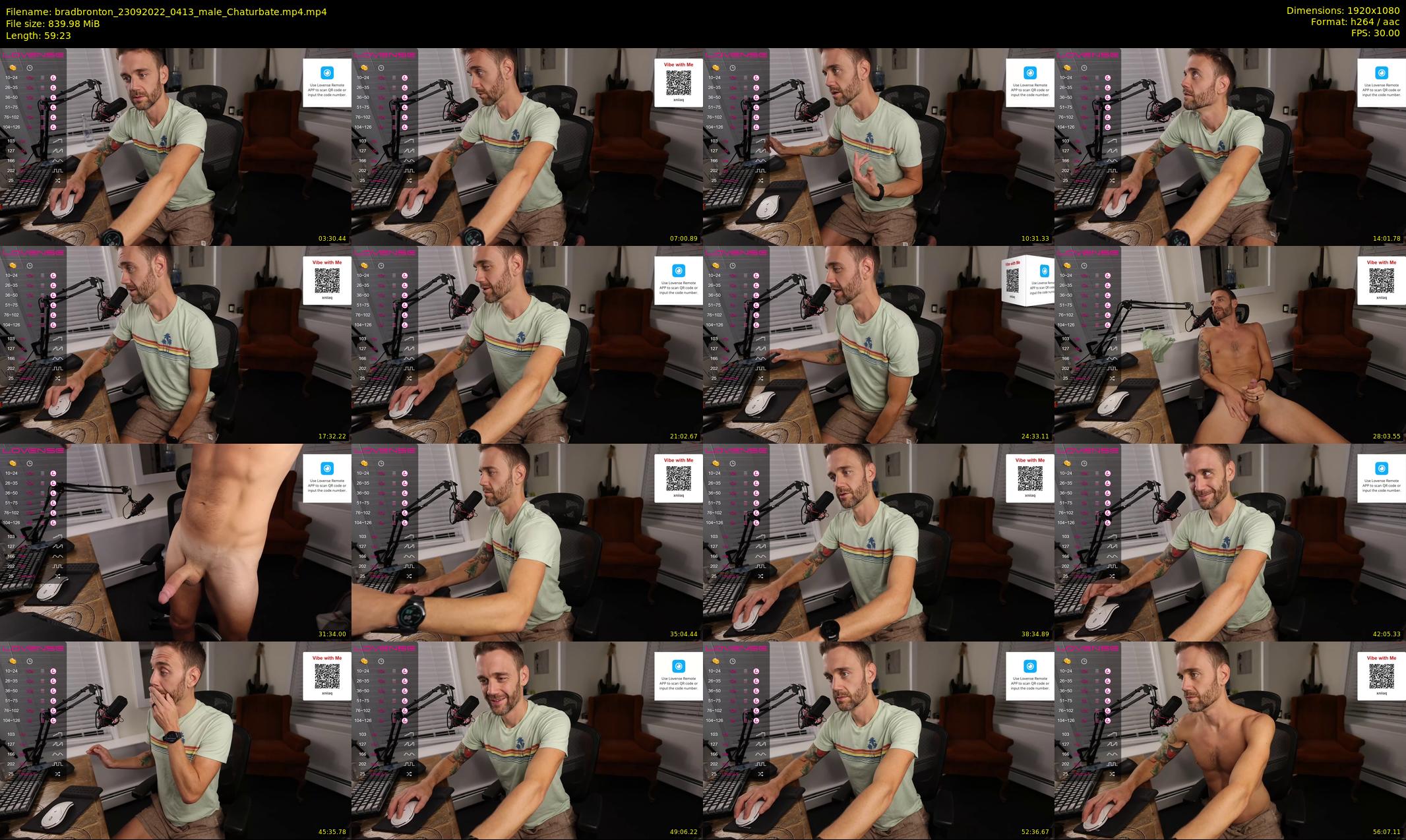 bradbronton — 60 minute Chaturbate male cam show recording, 1080p, Sep 23, 2022