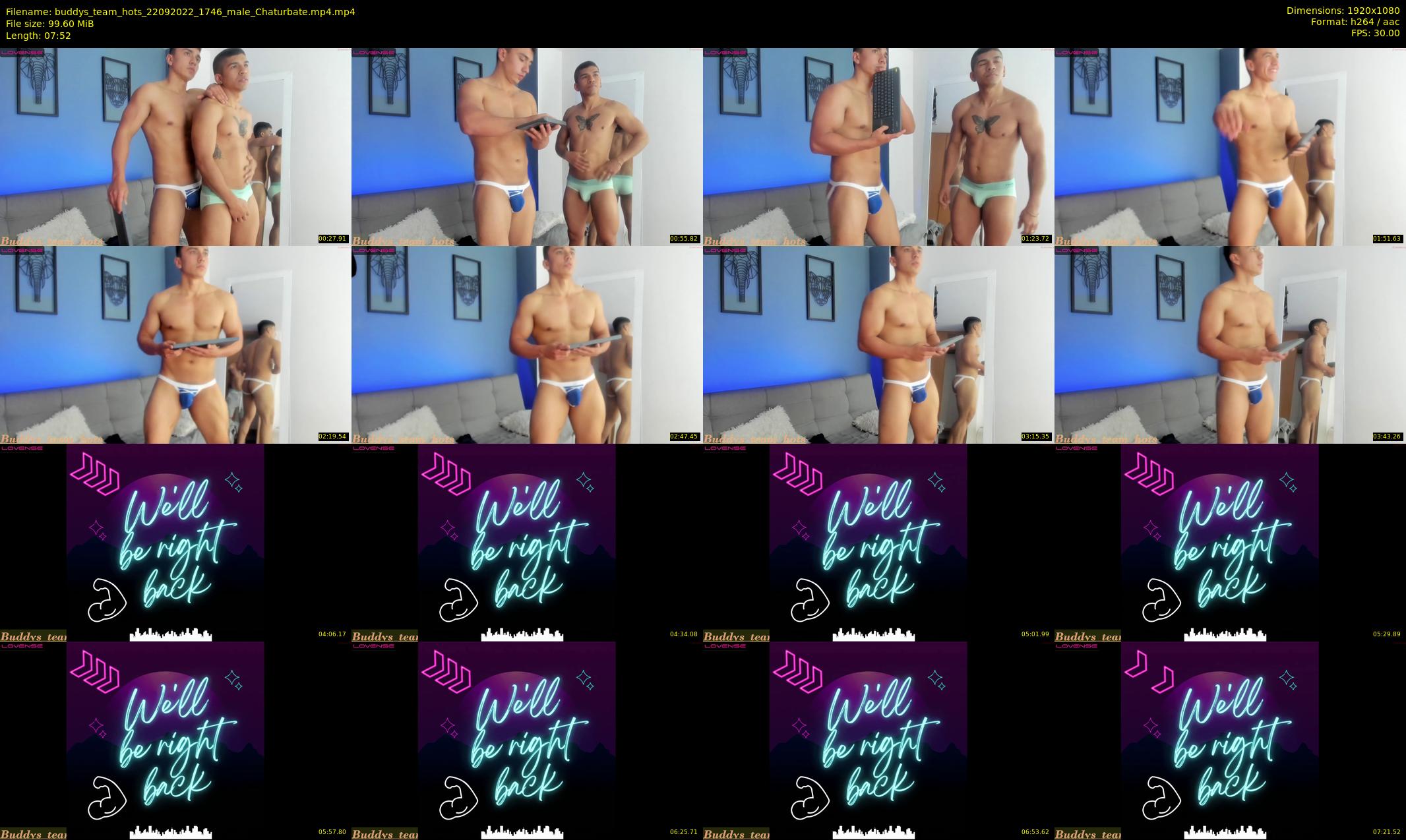 buddys_team_hots — 8 minute Chaturbate couple cam show recording, 1080p, Sep 22, 2022