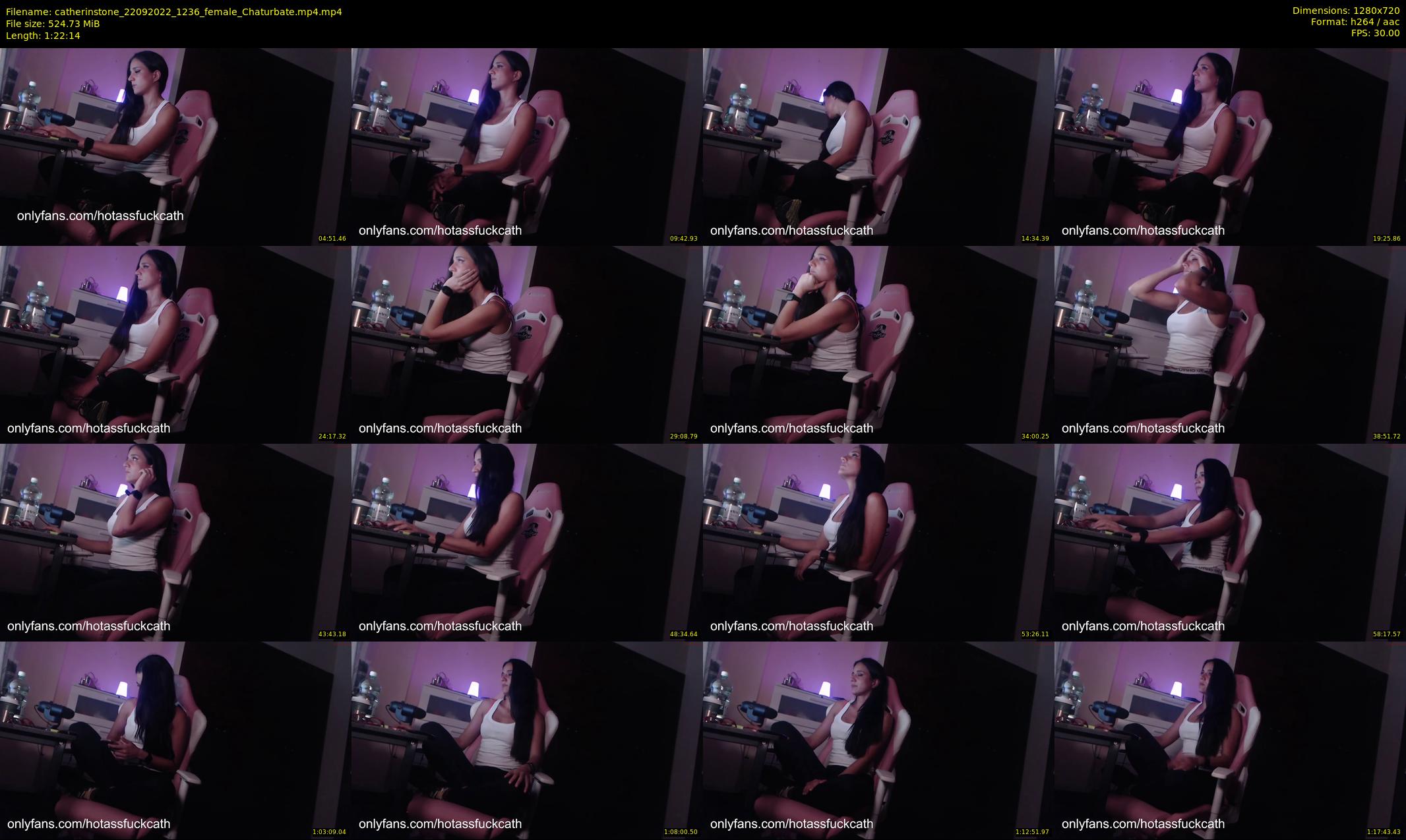 catherinstone — 83 minute Chaturbate female cam show recording, 720p, Sep 22, 2022