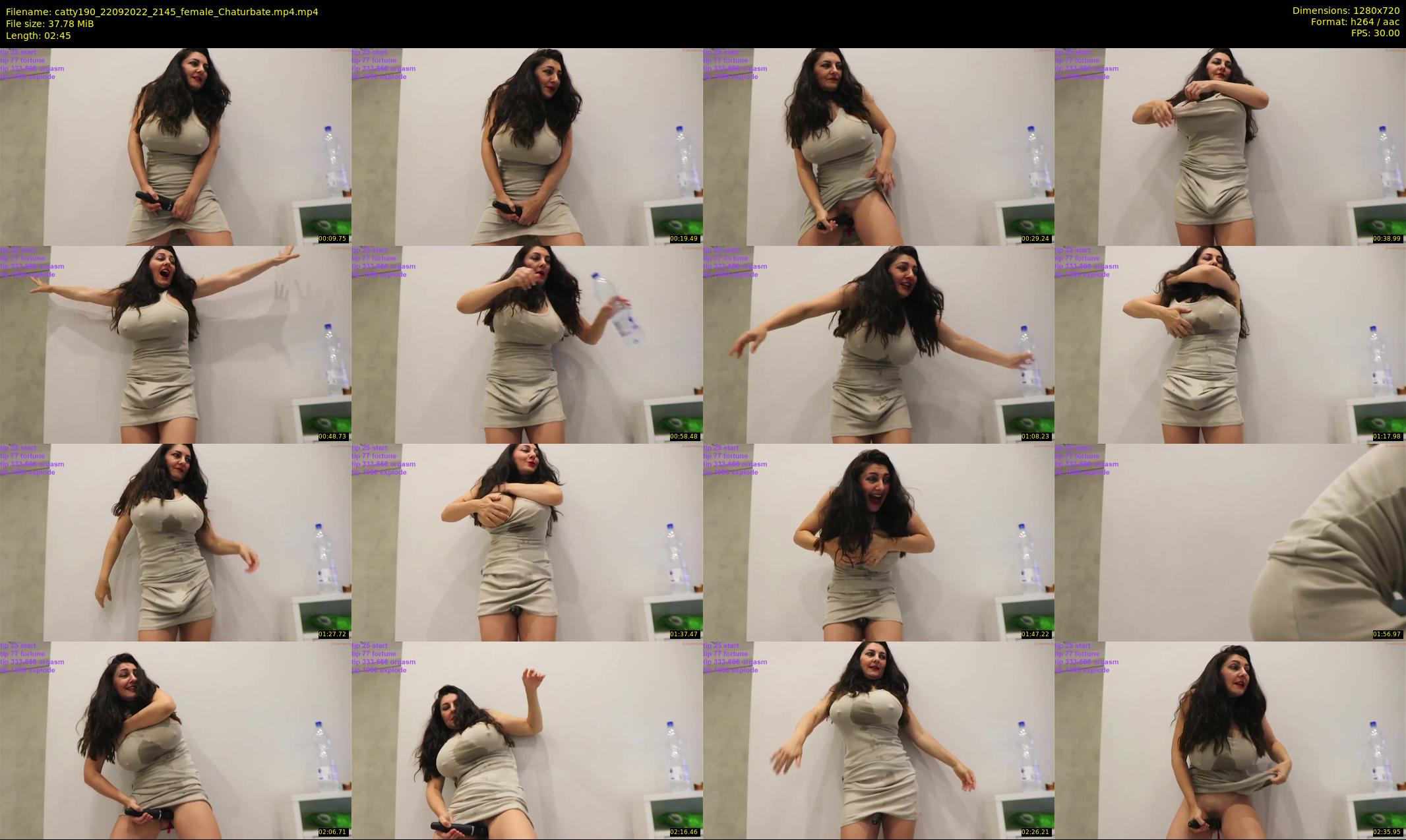catty190 — 3 minute Chaturbate female cam show recording, 720p, Sep 22, 2022