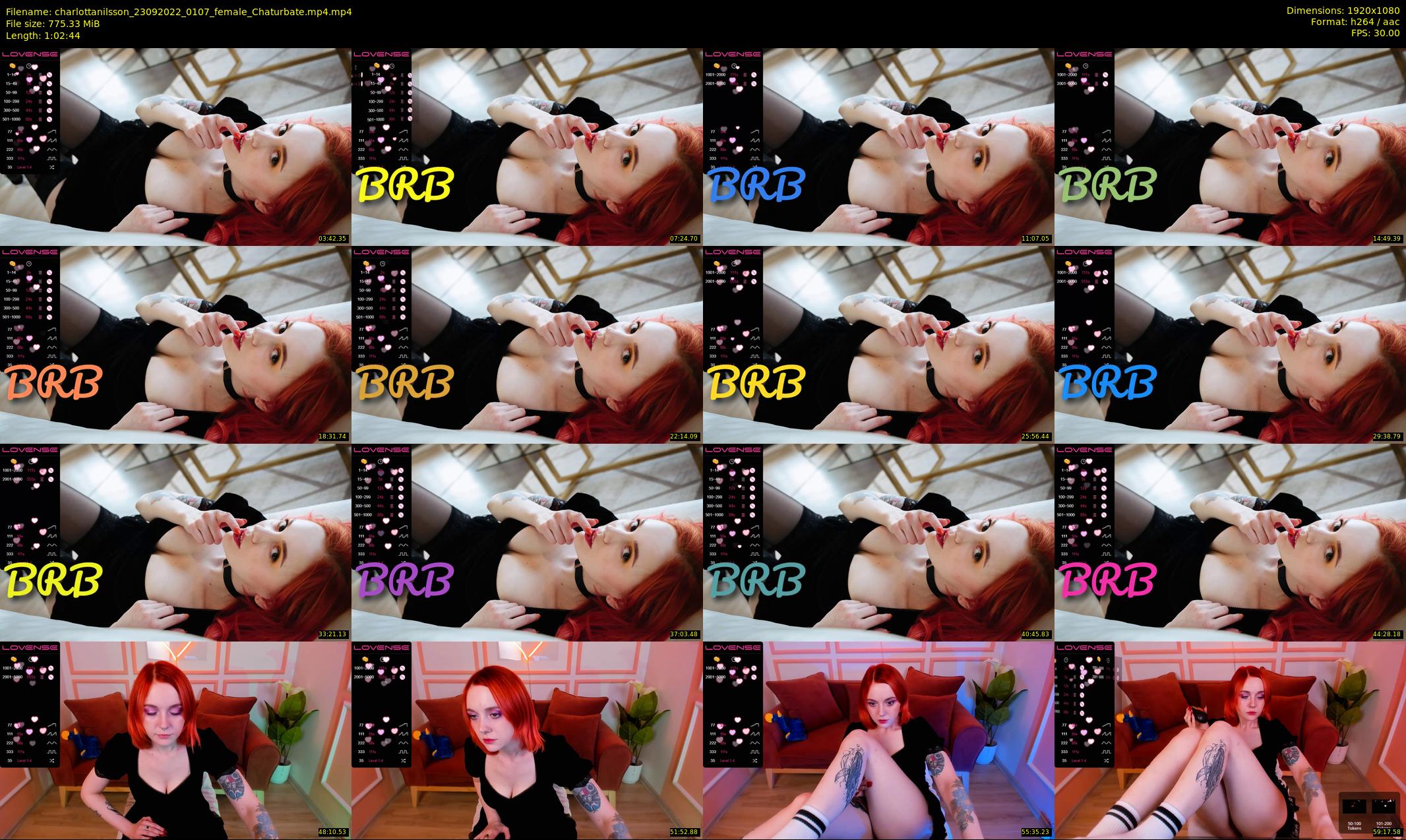 charlottanilsson — 63 minute Chaturbate female cam show recording, 1080p, Sep 23, 2022