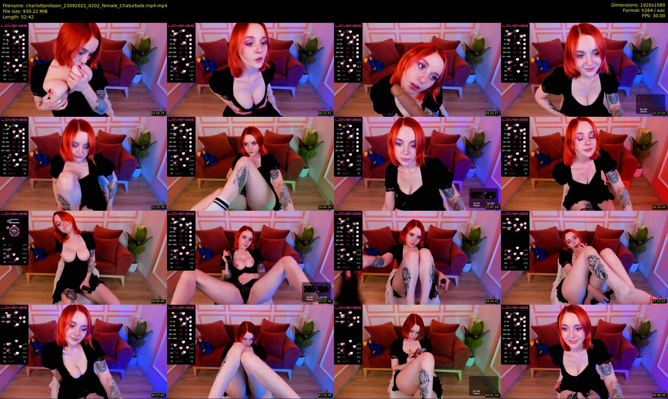charlottanilsson — 53 minute Chaturbate female cam show recording, 1080p, Sep 23, 2022