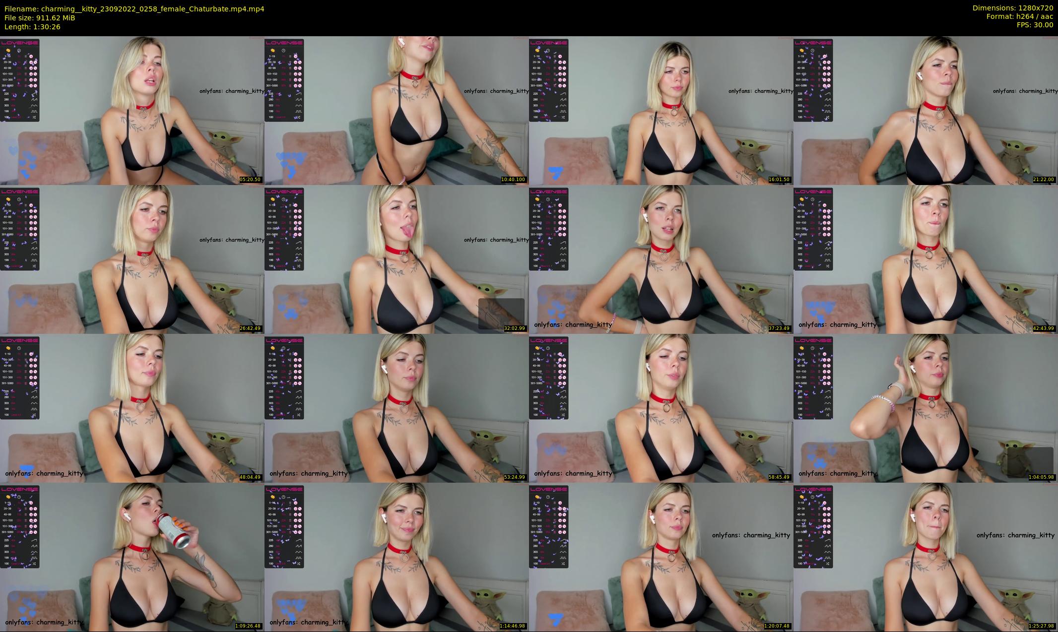 charming__kitty — 91 minute Chaturbate female cam show recording, 720p, Sep 23, 2022