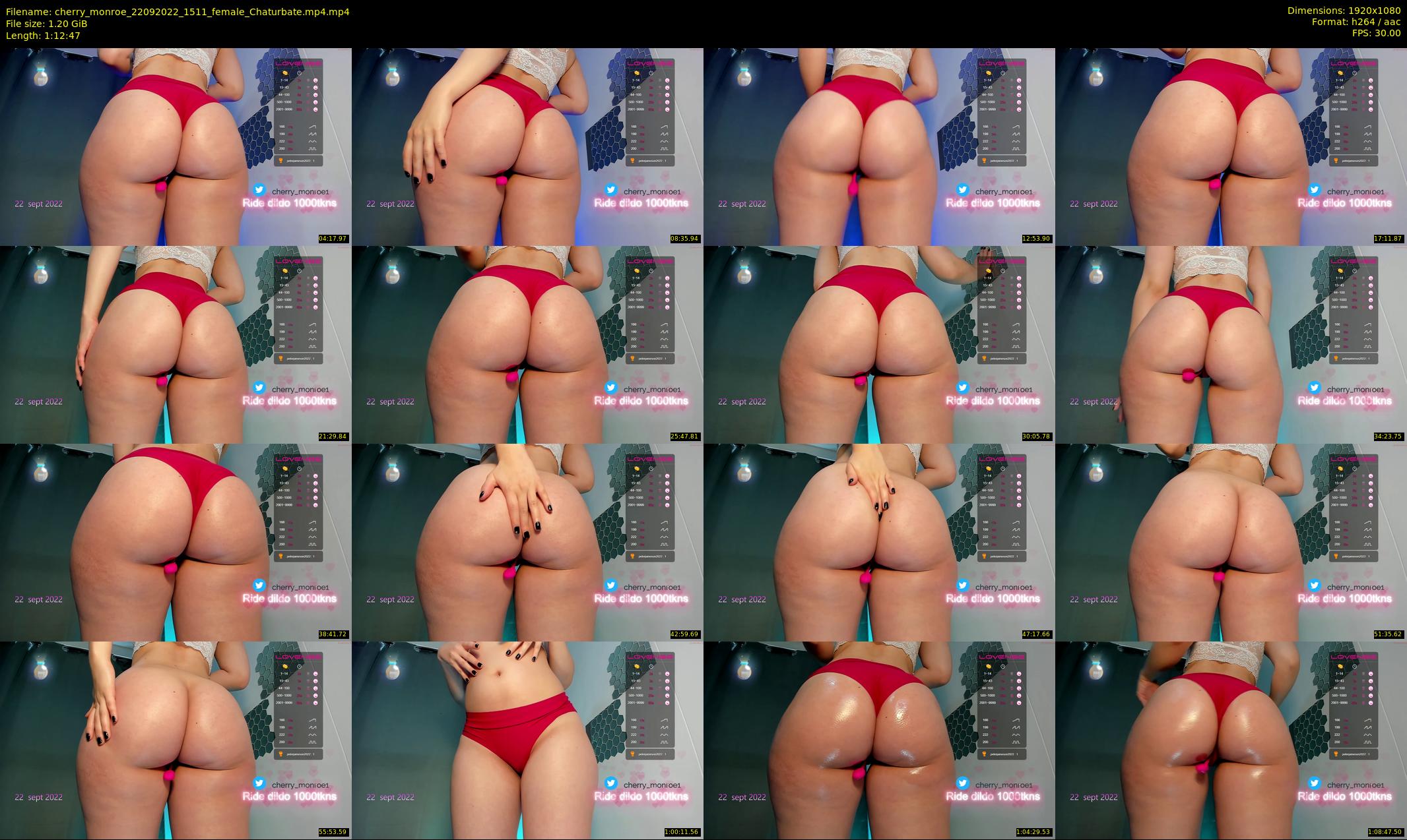 cherry_monroe — 73 minute Chaturbate female cam show recording, 1080p, Sep 22, 2022
