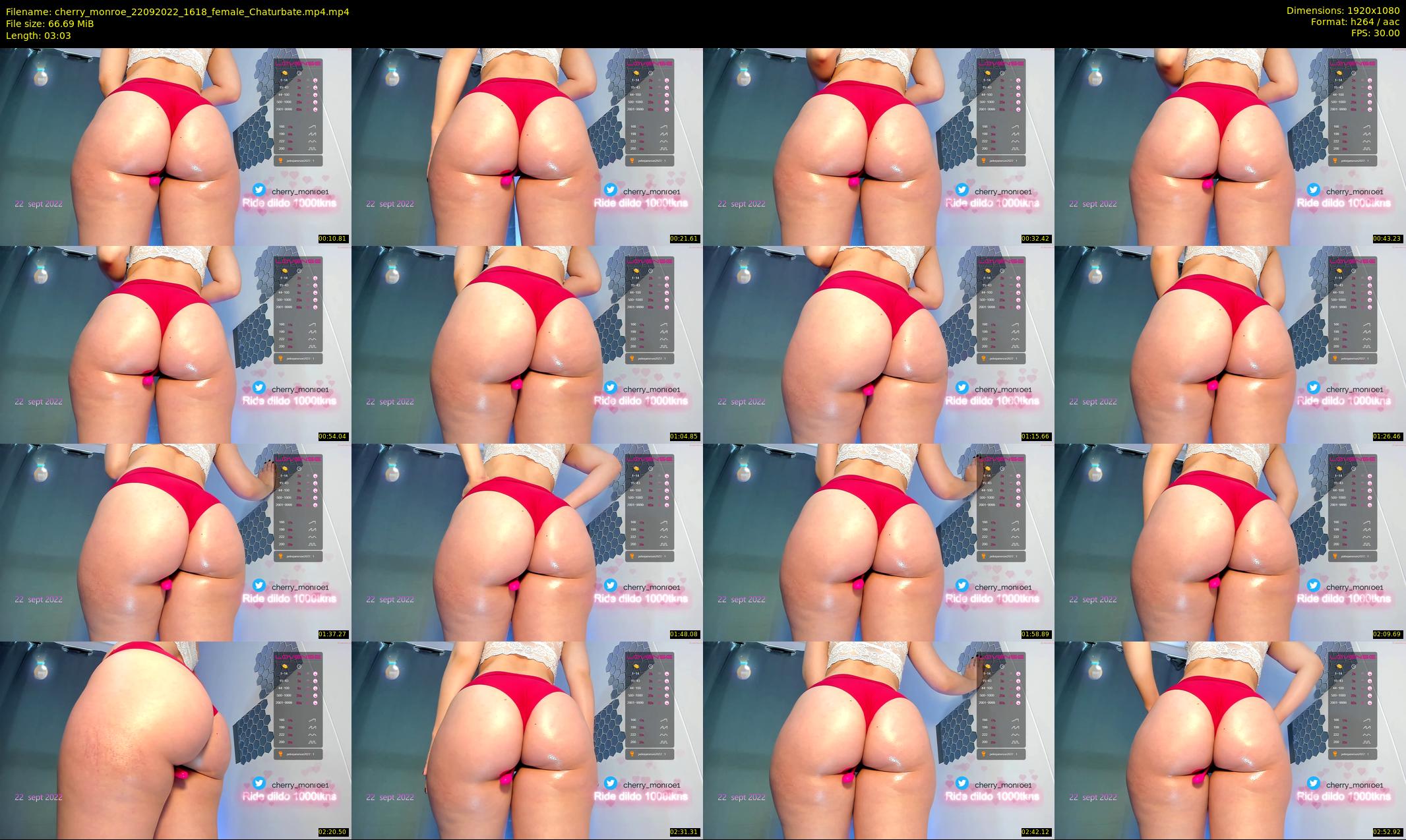 cherry_monroe — 4 minute Chaturbate female cam show recording, 1080p, Sep 22, 2022