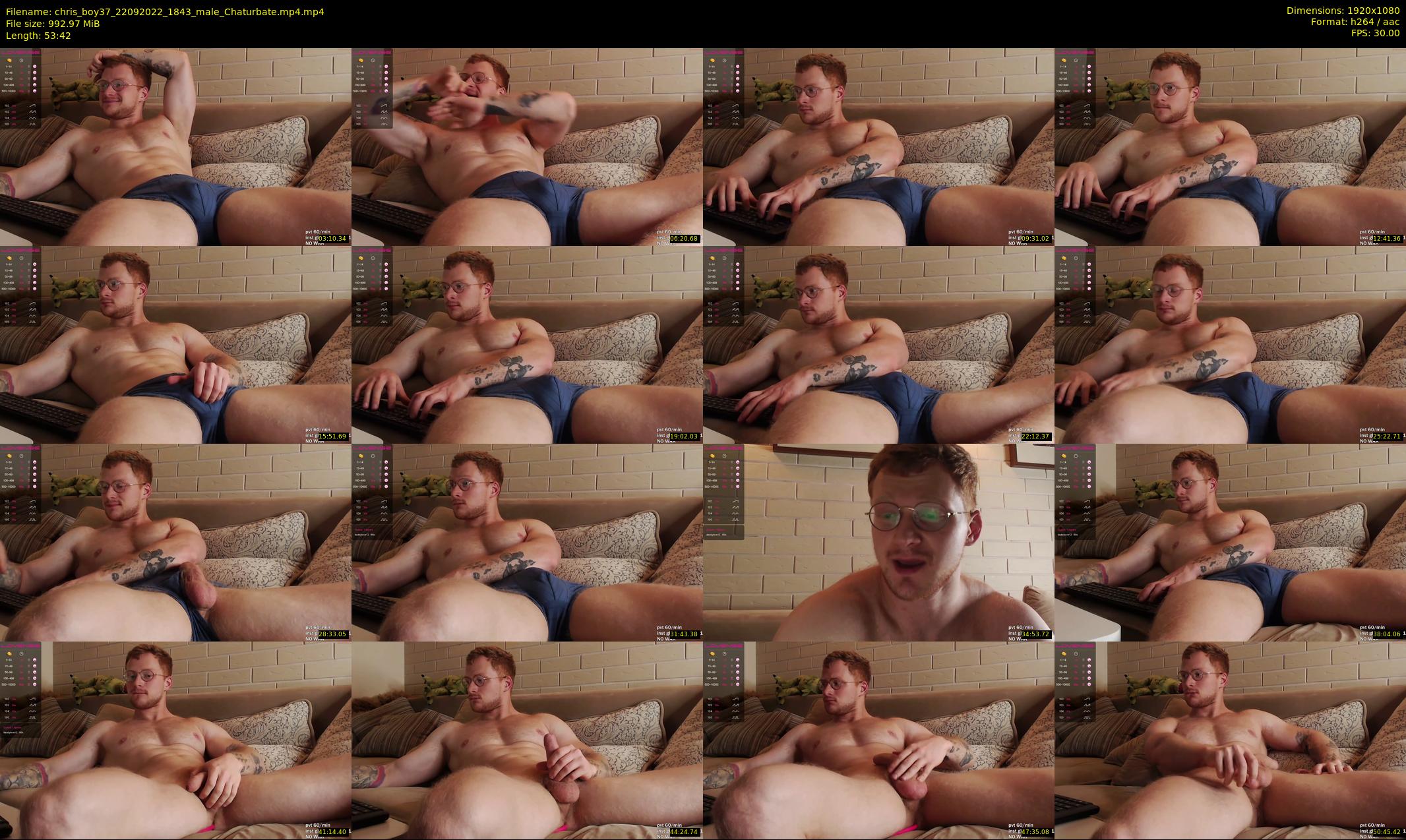 chris_boy37 — 54 minute Chaturbate male cam show recording, 1080p, Sep 22, 2022