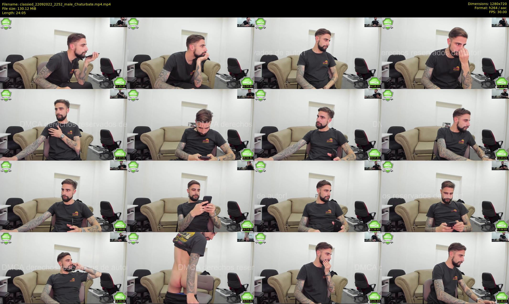 classied — 25 minute Chaturbate male cam show recording, 720p, Sep 22, 2022