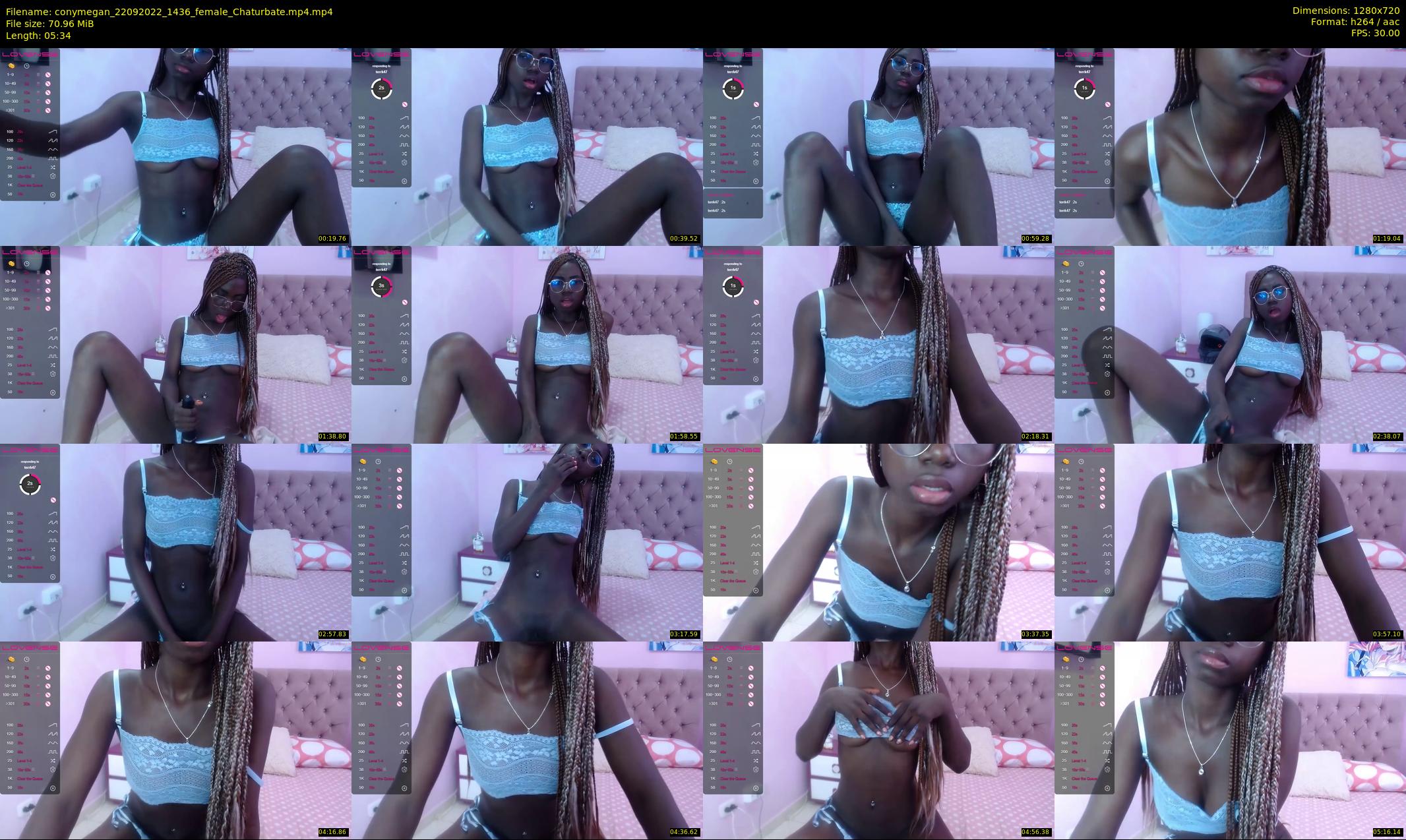 conymegan — 6 minute Chaturbate female cam show recording, 720p, Sep 22, 2022