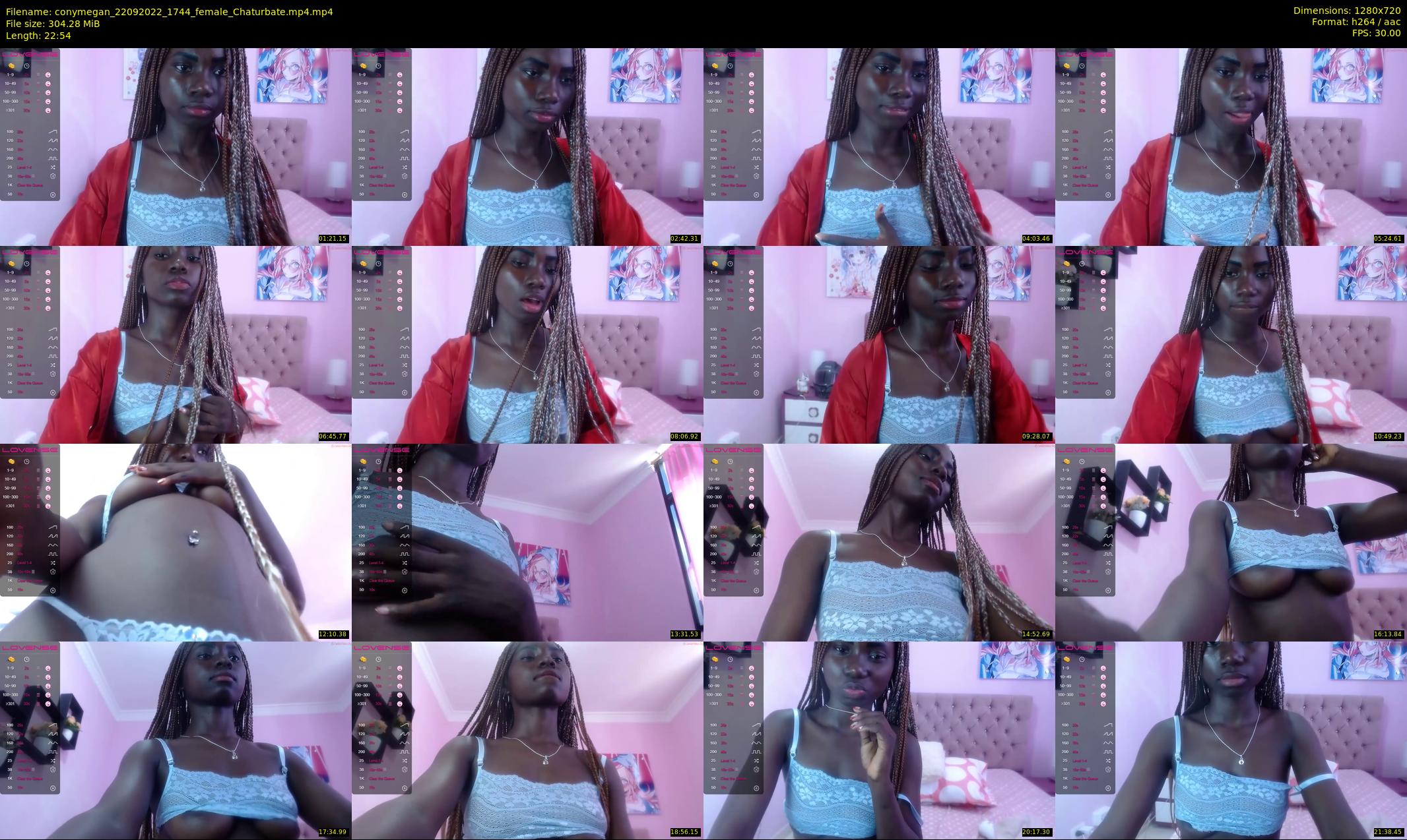 conymegan — 23 minute Chaturbate female cam show recording, 720p, Sep 22, 2022