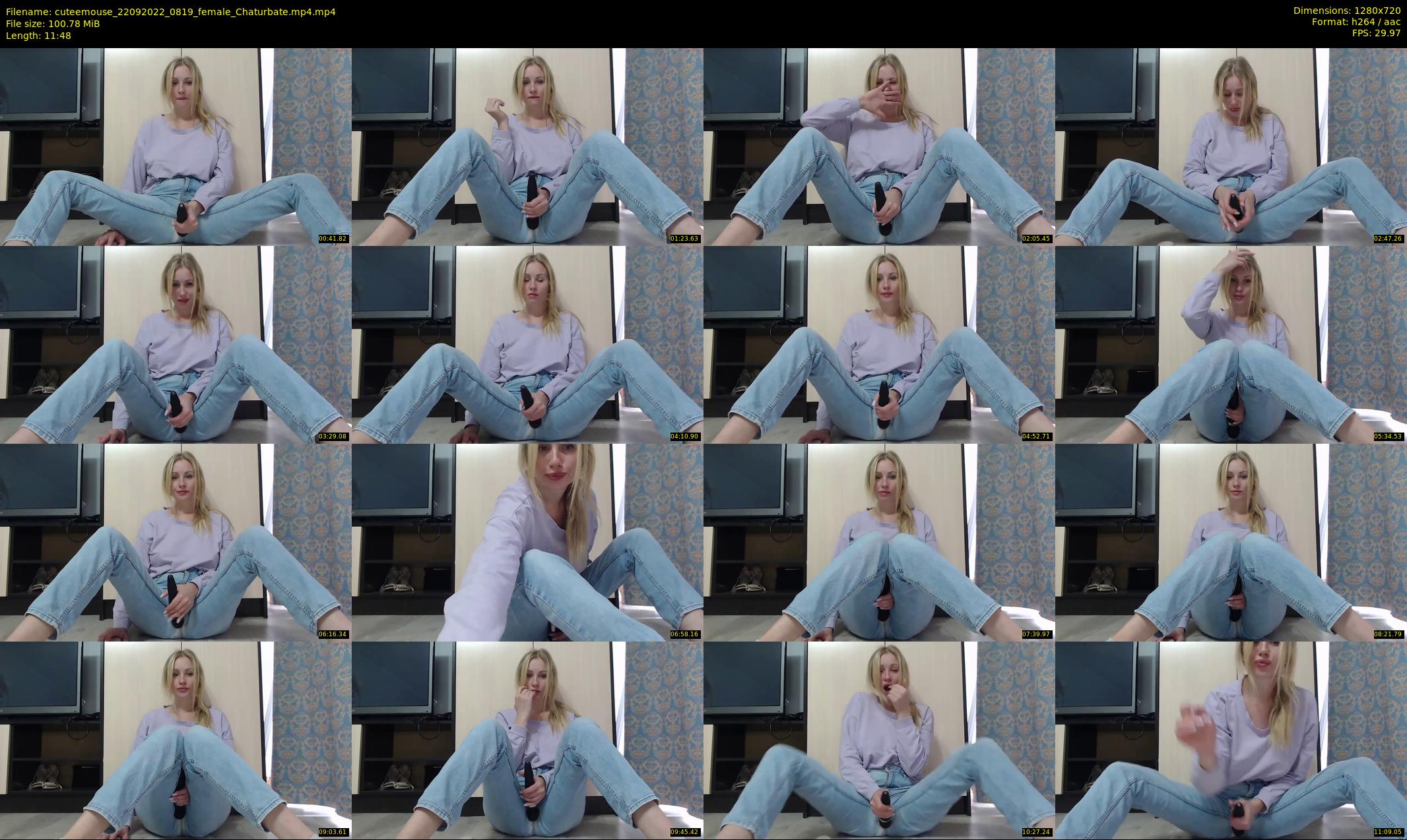 cuteemouse — 12 minute Chaturbate female cam show recording, 720p, Sep 22, 2022
