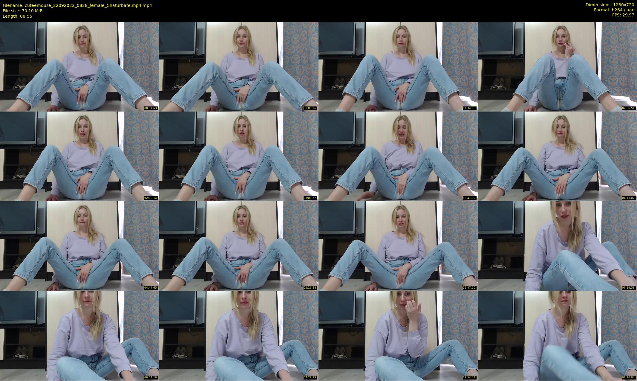 cuteemouse — 9 minute Chaturbate female cam show recording, 720p, Sep 22, 2022