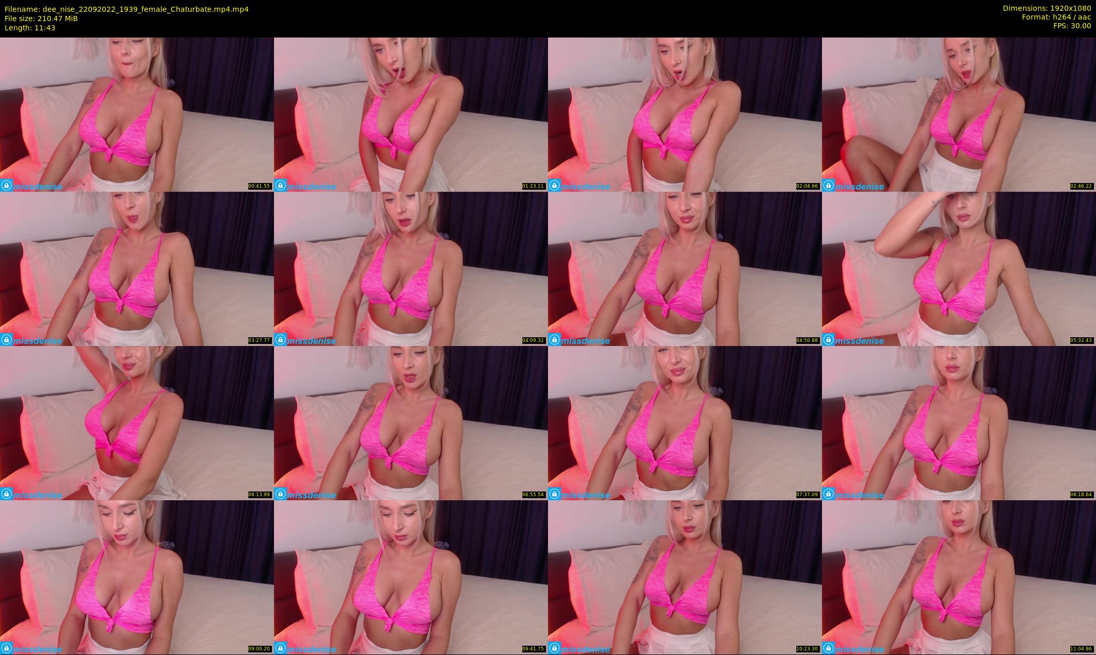 dee_nise — 12 minute Chaturbate female cam show recording, 1080p, Sep 22, 2022