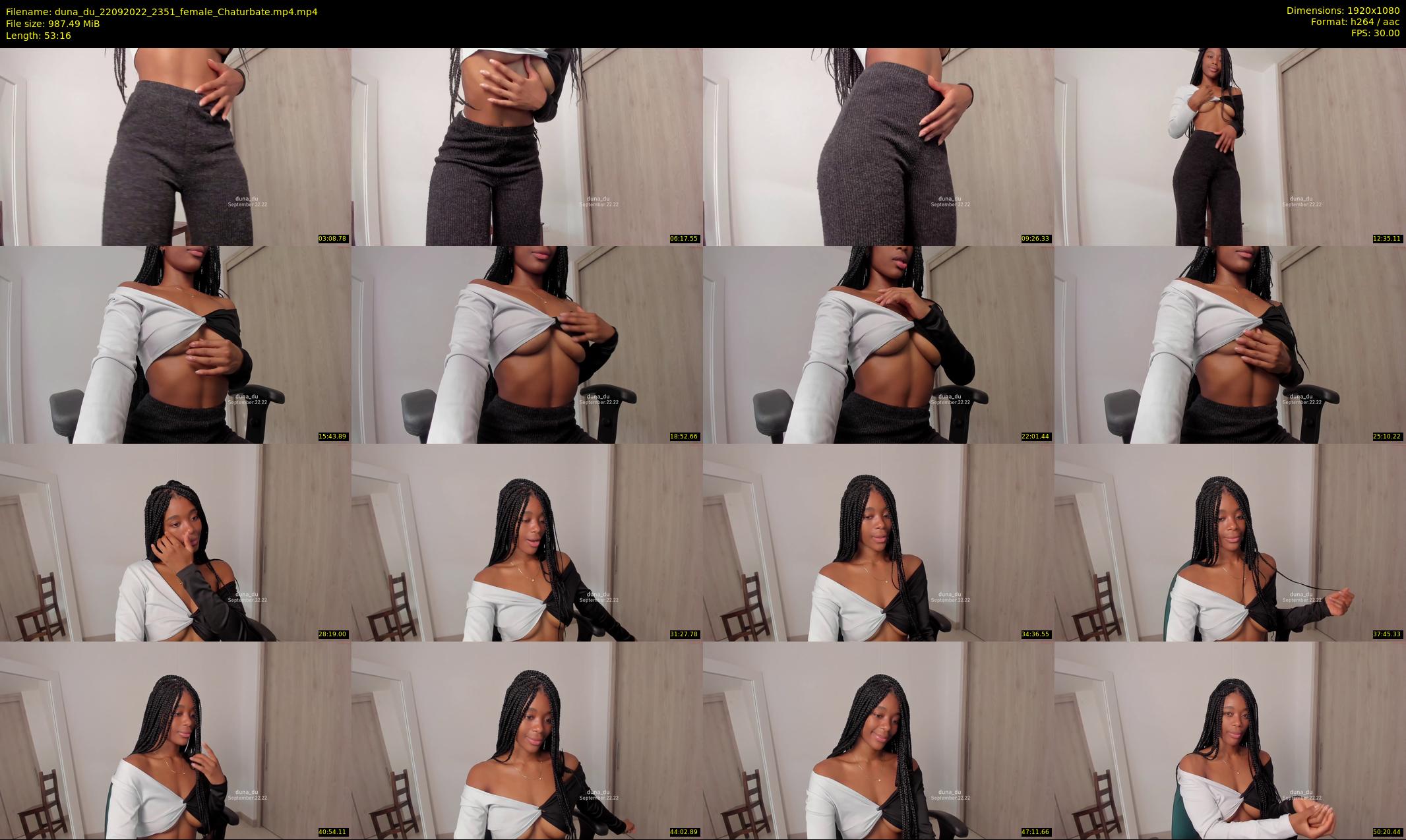 duna_du — 54 minute Chaturbate female cam show recording, 1080p, Sep 22, 2022