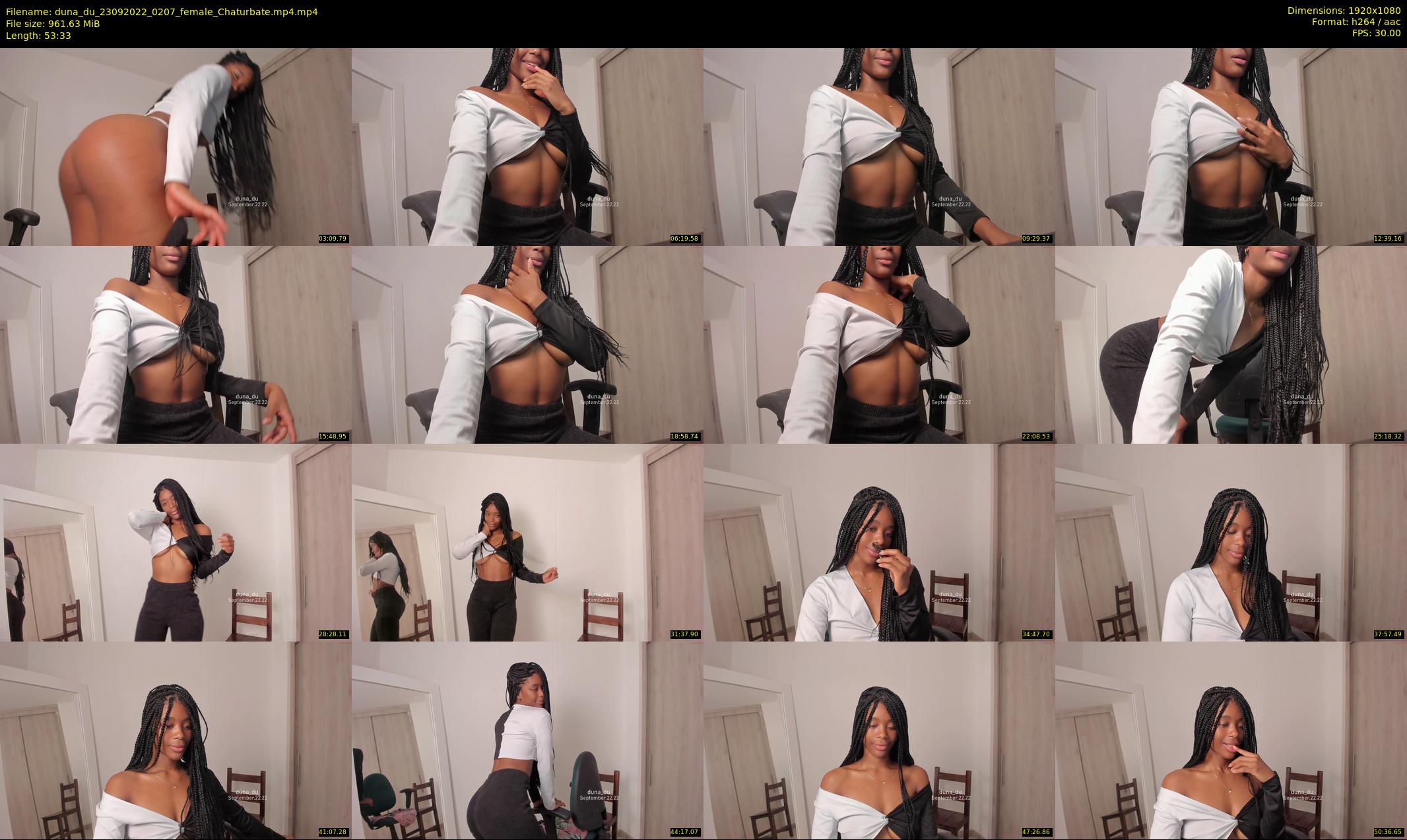 duna_du — 54 minute Chaturbate female cam show recording, 1080p, Sep 23, 2022