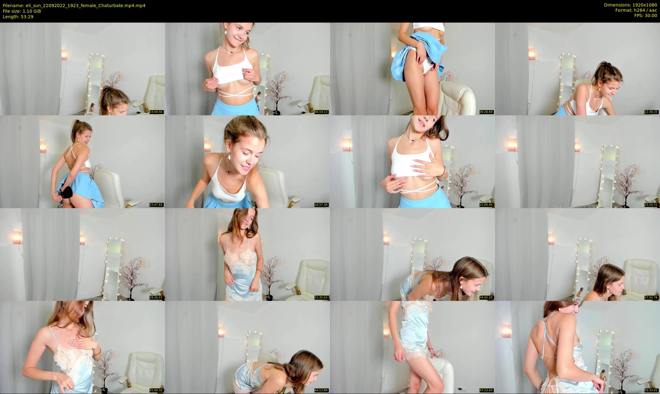 eli_sun — 54 minute Chaturbate female cam show recording, 1080p, Sep 22, 2022