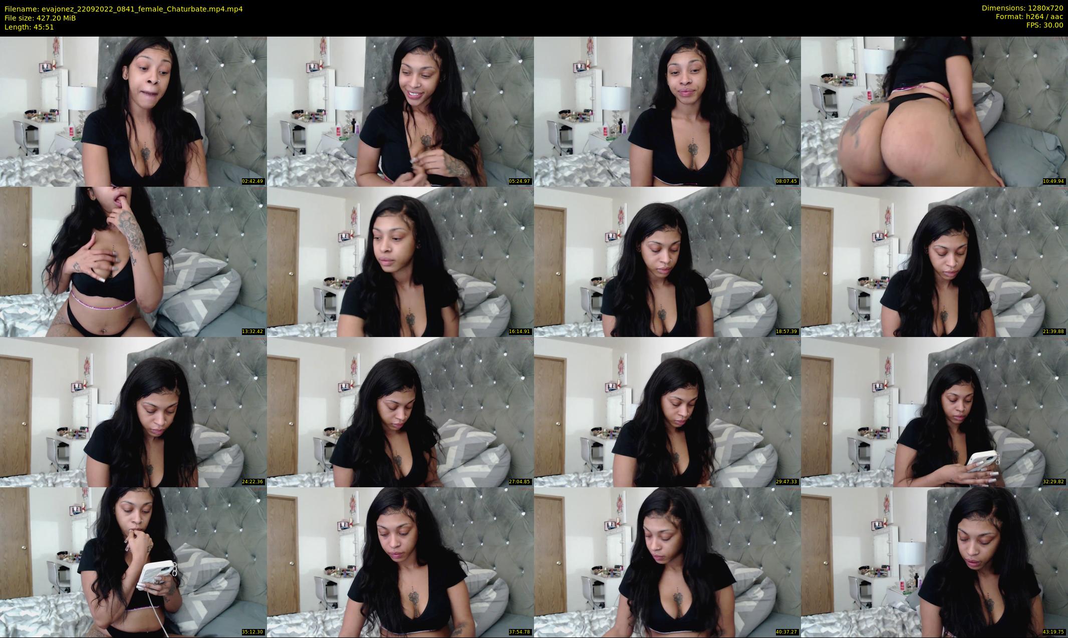 evajonez — 46 minute Chaturbate female cam show recording, 720p, Sep 22, 2022