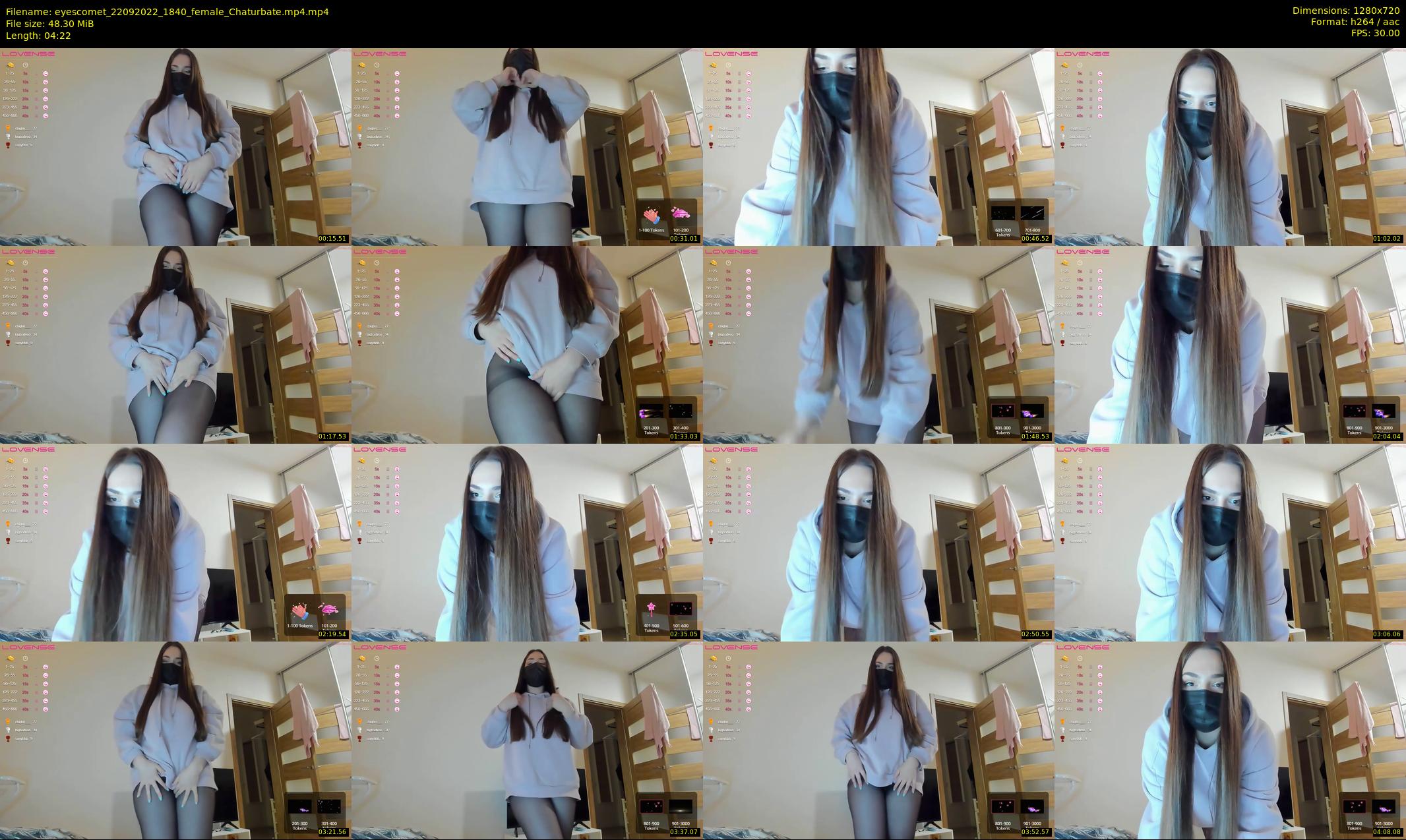 eyescomet — 5 minute Chaturbate female cam show recording, 720p, Sep 22, 2022