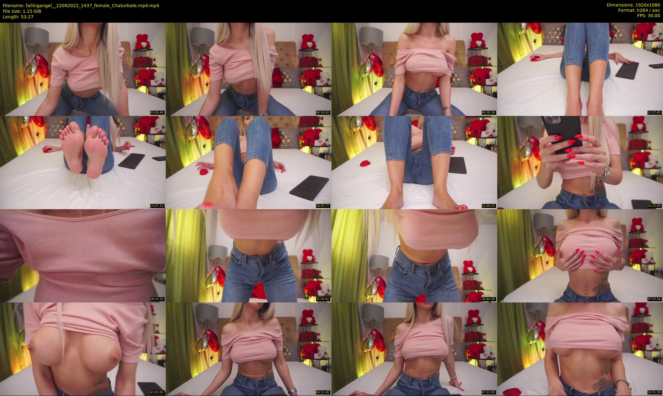 fallingangel_ — 54 minute Chaturbate female cam show recording, 1080p, Sep 22, 2022